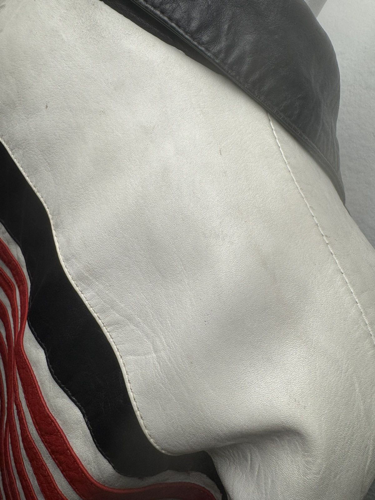 Vintage Vintage USA Leather Racing Jacket Black White Size XXL Size US XXL / EU 58 / 5 - 8 Thumbnail