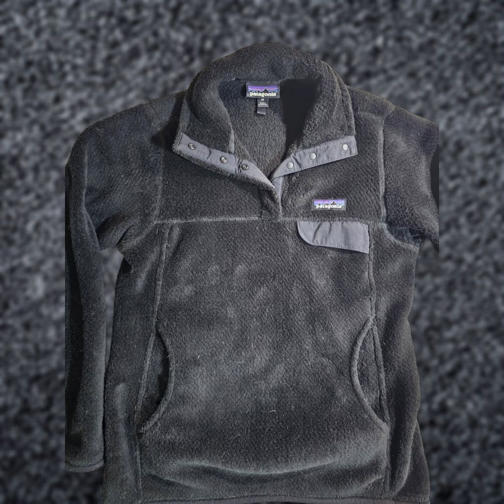 Patagonia Patagonia Re-Tool Snap-T Pullover Jacket Women's XS Black Fleece Lightweight Pockets Classic Outdoor Outerwear Size XS / US 0-2 / IT 36-38 - 1 Thumbnail