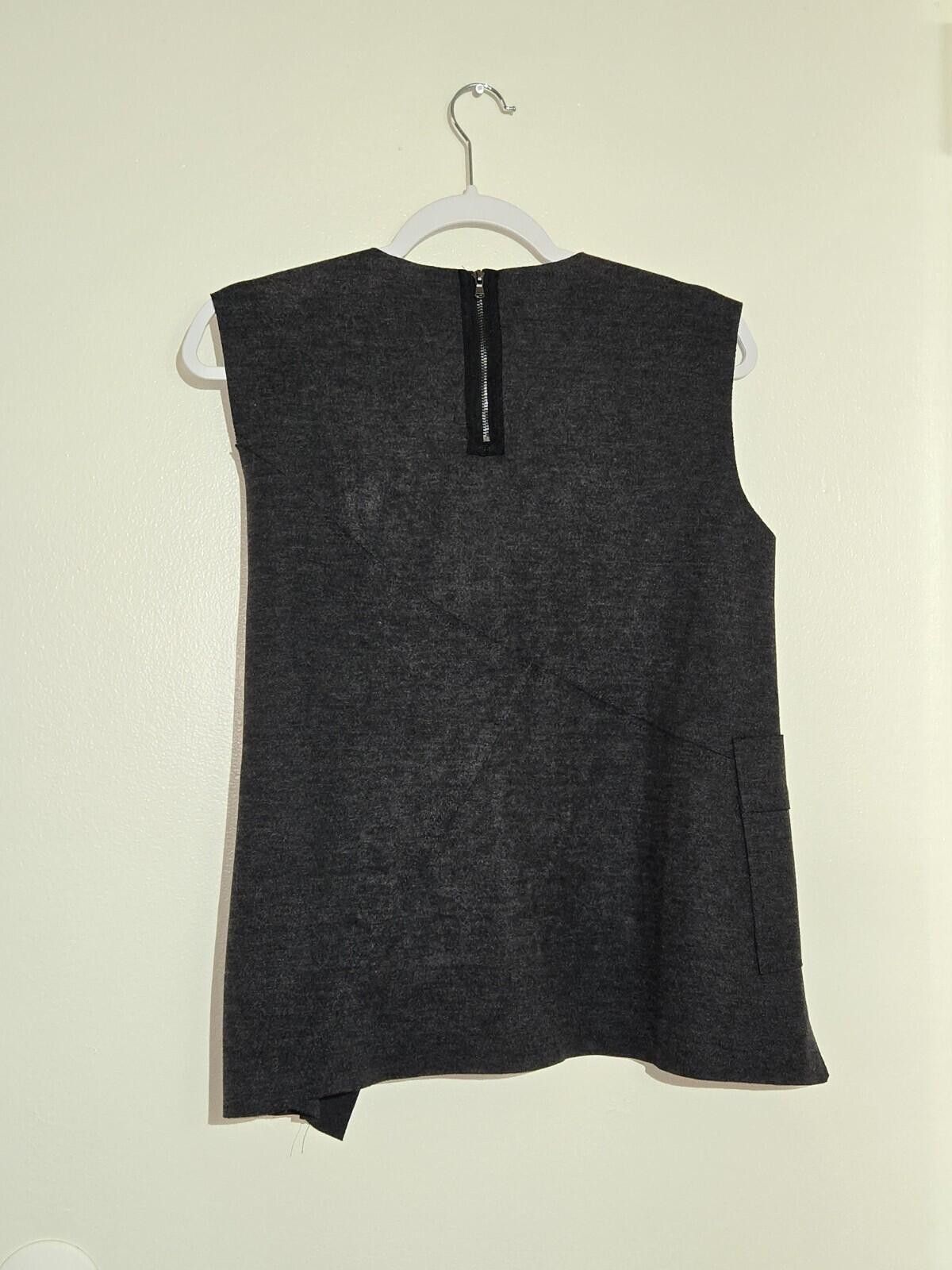 The Unbranded Brand Women's Short Sleeve Wool Blend Blouse Knotted Bow Medium Size M / US 6-8 / IT 42-44 - 3 Thumbnail