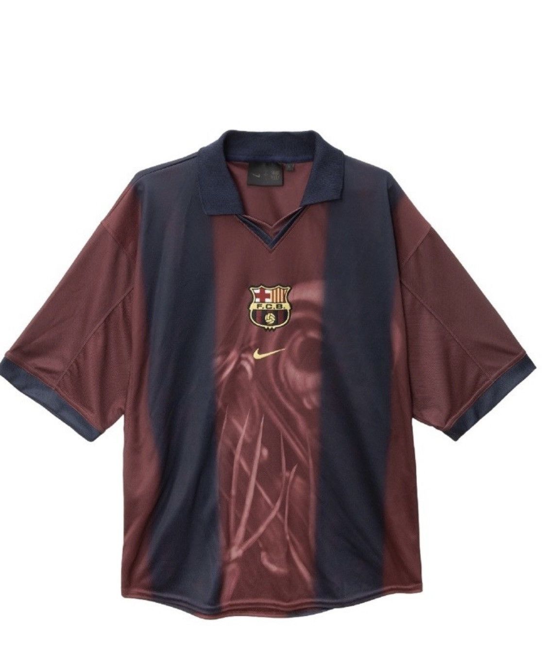 CJ X NIKE X FC BARCELONA RETRO 2000/01 HOME SKELETON JERSEY