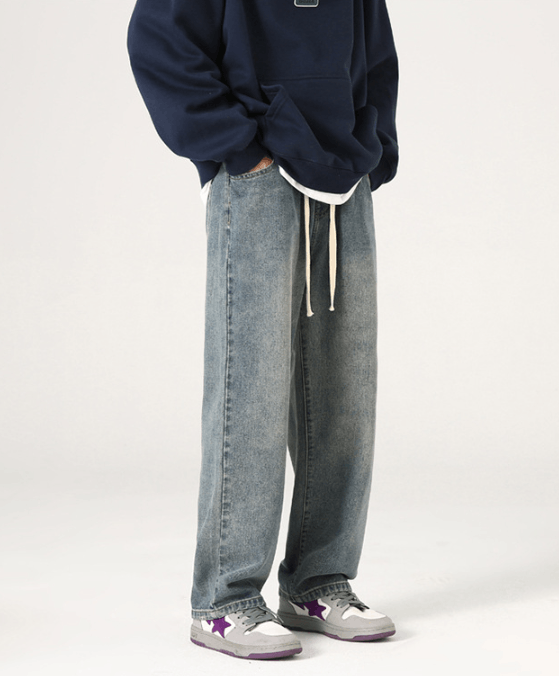Japanese Brand Japanese style vintage washed distressed jeans for men Size US 32 / EU 48 - 3 Thumbnail