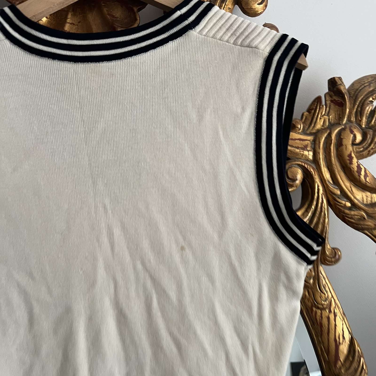 Vintage VINTAGE 1980s ADIDAS KNIT VEST MENS made West Germany Size US L / EU 52-54 / 3 - 7 Thumbnail