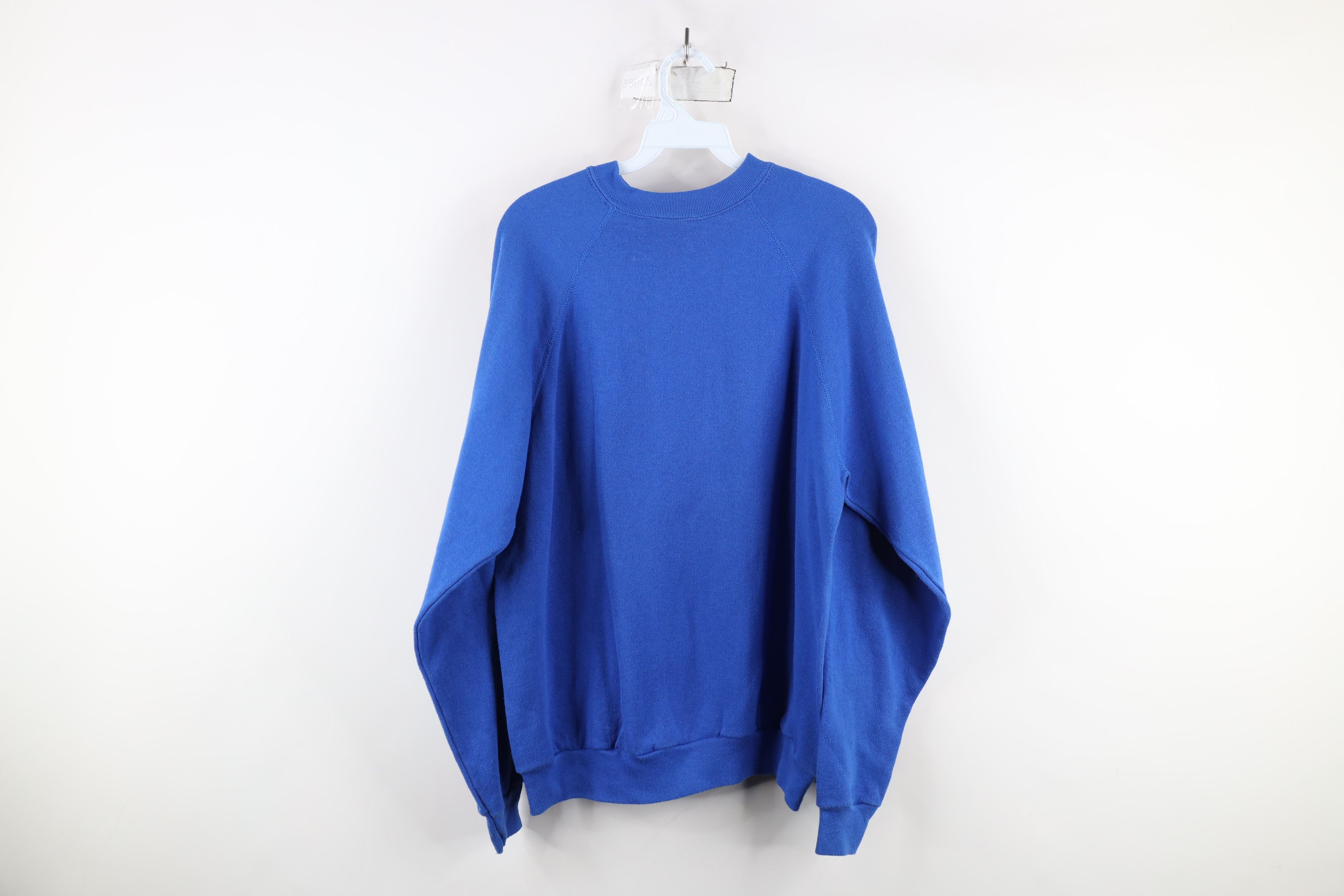 Vintage Vintage 90s Streetwear Crewneck Sweatshirt Royal Blue USA Size US L / EU 52-54 / 3 - 9 Thumbnail