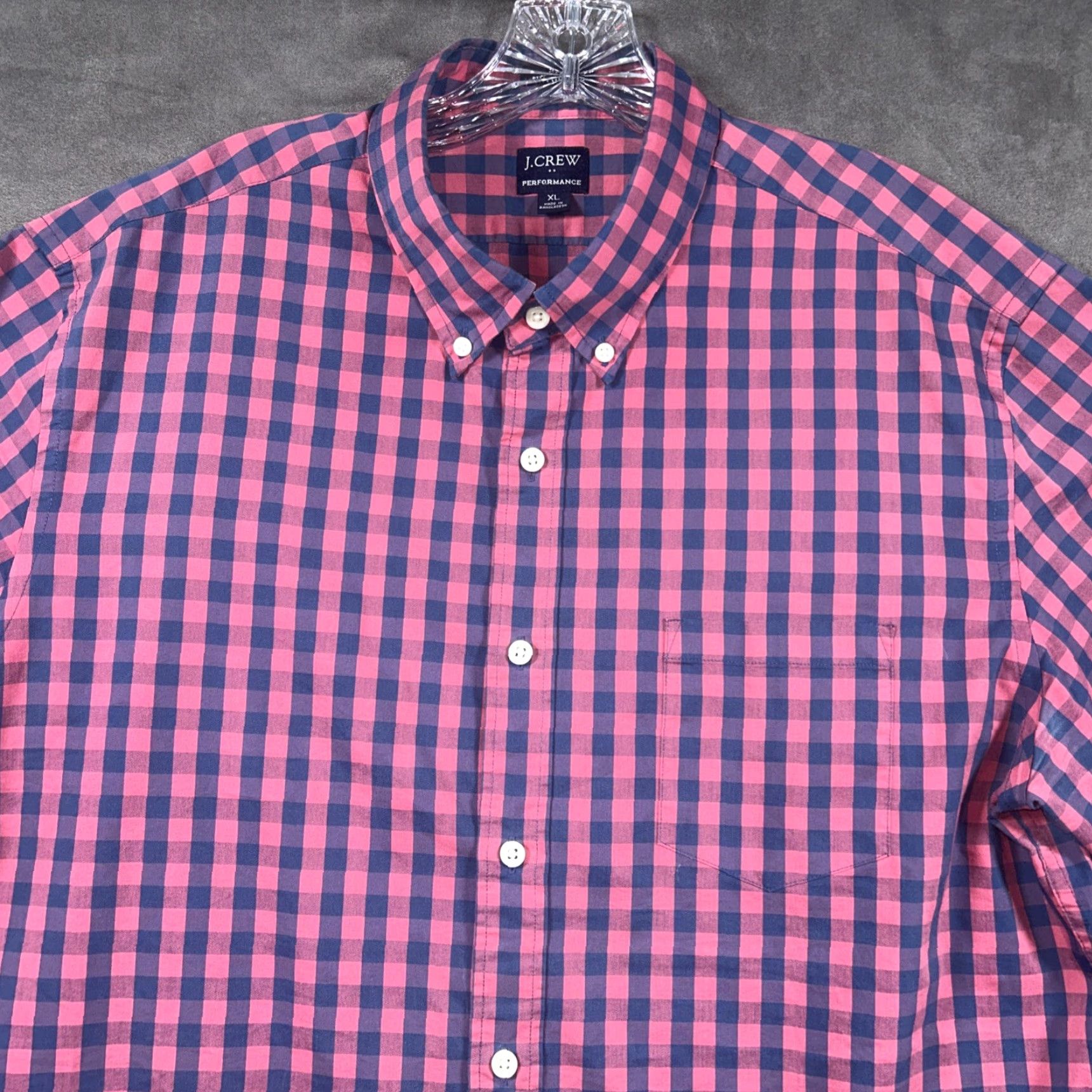 J.Crew J.CREW Performance Shirt XL Slim Multicolor Check Long Sleeve Button-Down Shirt Men Size US XL / EU 56 / 4 - 2 Thumbnail