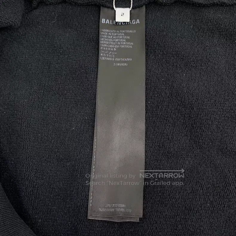 Other Balenciaga Black Letter Printed Destroyed Vintage Cotton H Size US M / EU 48-50 / 2 - 6 Thumbnail