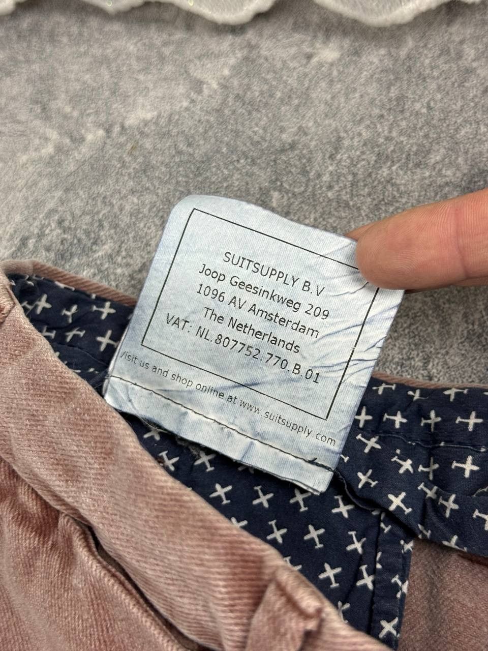 Suitsupply Suitsupply Men’s Pants Cotton Burgundy SIze Eu48 Size US 32 / EU 48 - 9 Thumbnail