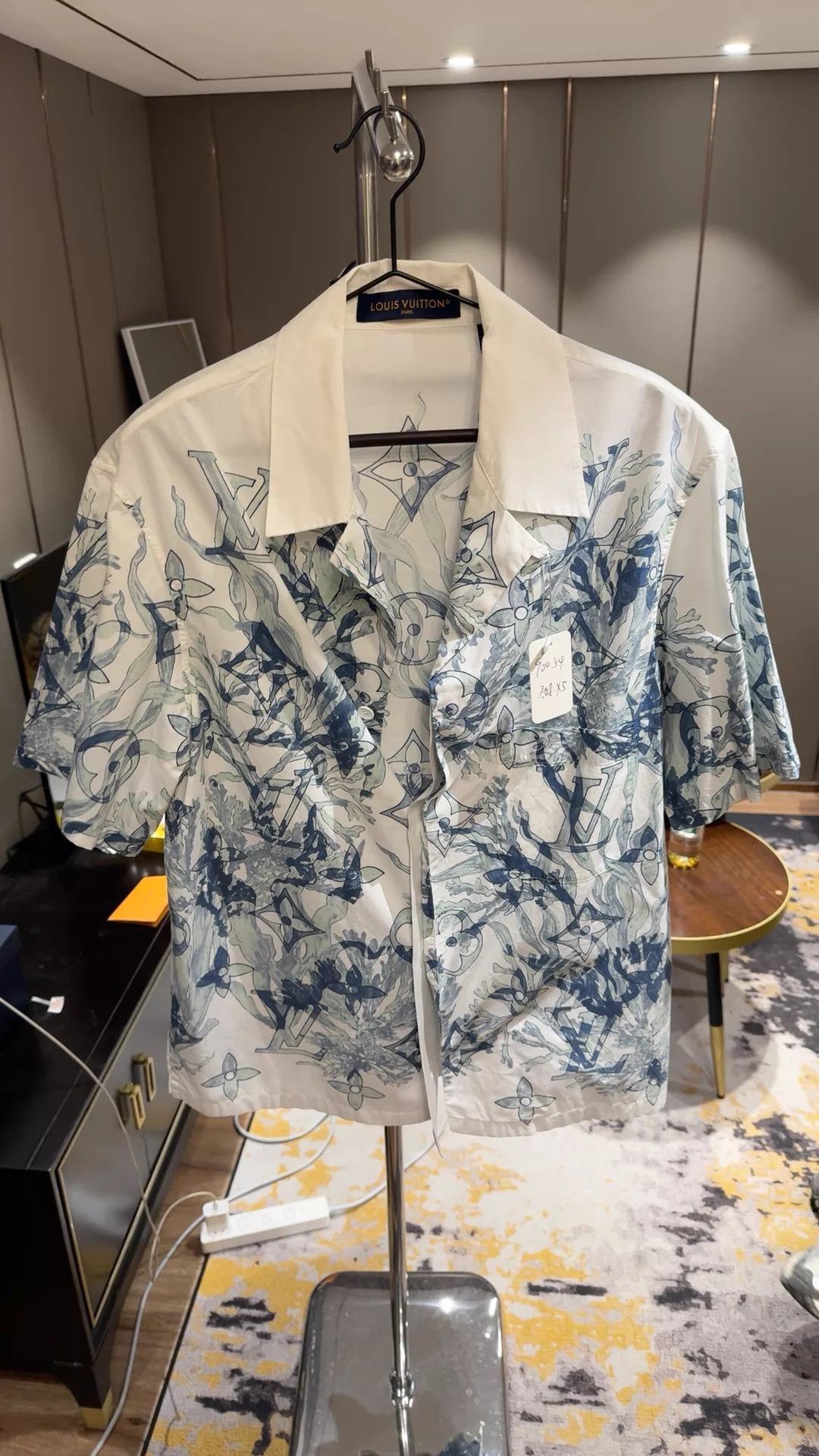Multi Print Short Sleeve Button-Up Shirt