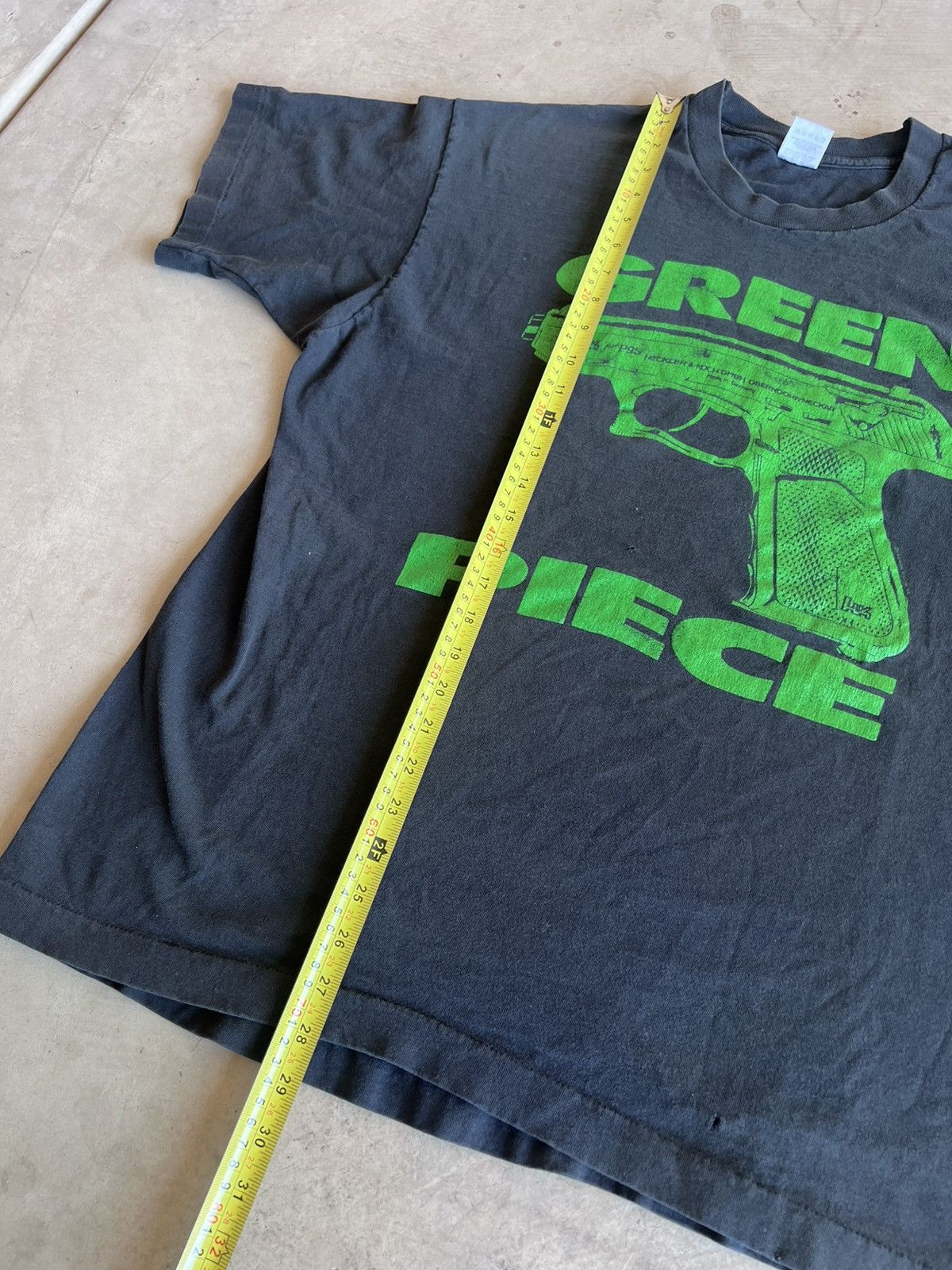 Vintage VINTAGE 1990s GREEN PIECE G*N SHIRT RAP FASHION VICTIM Size US XL / EU 56 / 4 - 5 Thumbnail