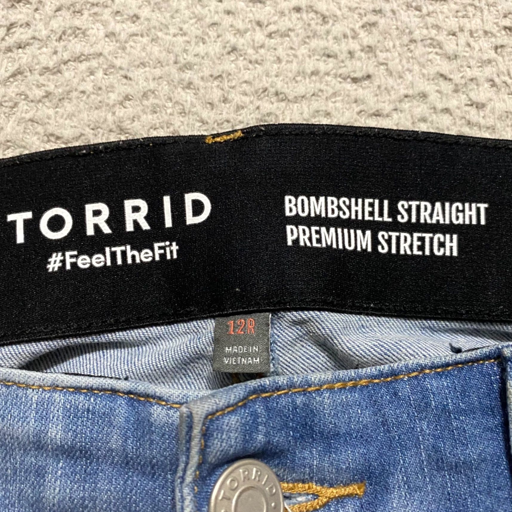 Torrid Torrid Jeans Blue Denim High Rise 5-Pocket 26 Regular Girls Size 12 Bombshell Skinny Straight Size 26" / US 2 / IT 38 - 3 Thumbnail