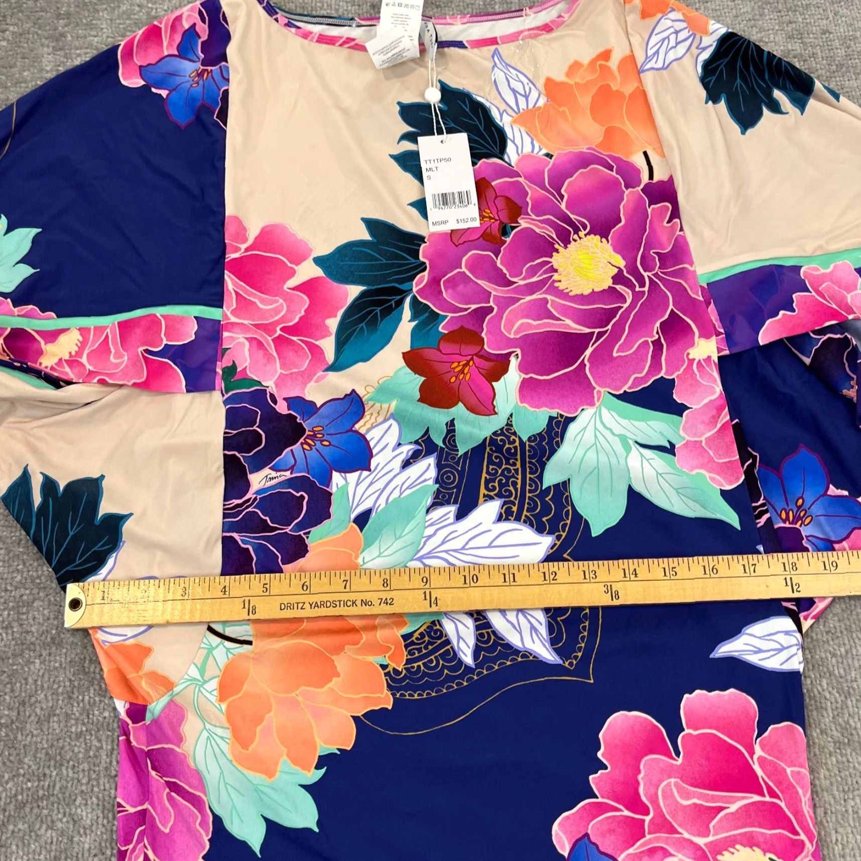 Trina Turk VINTAGE Trina Turk Swimsuit Cover Up Women’s Small 8 Floral Mini Dress Beach Resort Fashion Size S / US 4 / IT 40 - 4 Thumbnail