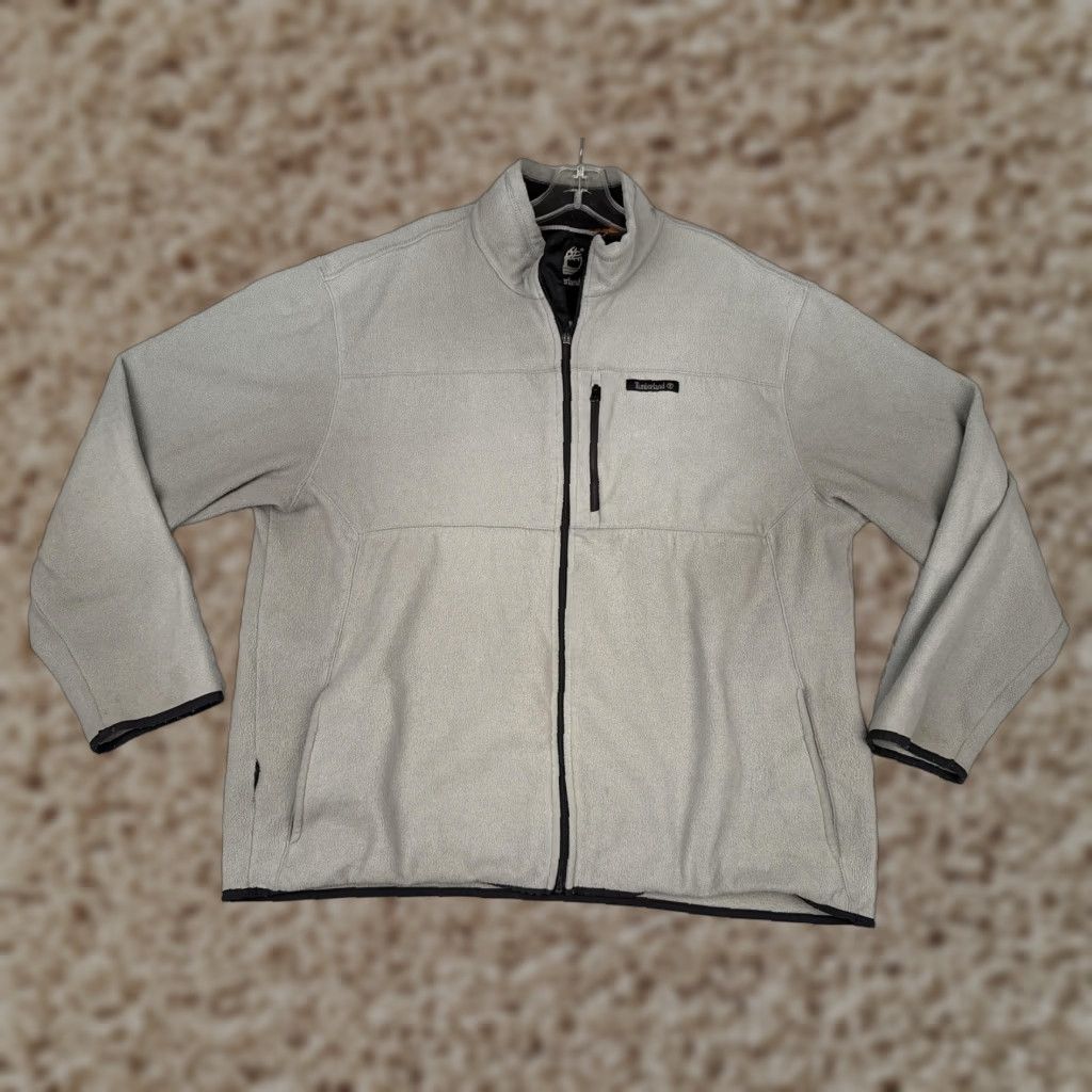 Timberland Timberland Jacket Mens XL Gray Fleece Full Zip Chest Pocket Outdoors Hiking Weatherproof Windbreaker Size US XL / EU 56 / 4 - 1 Thumbnail