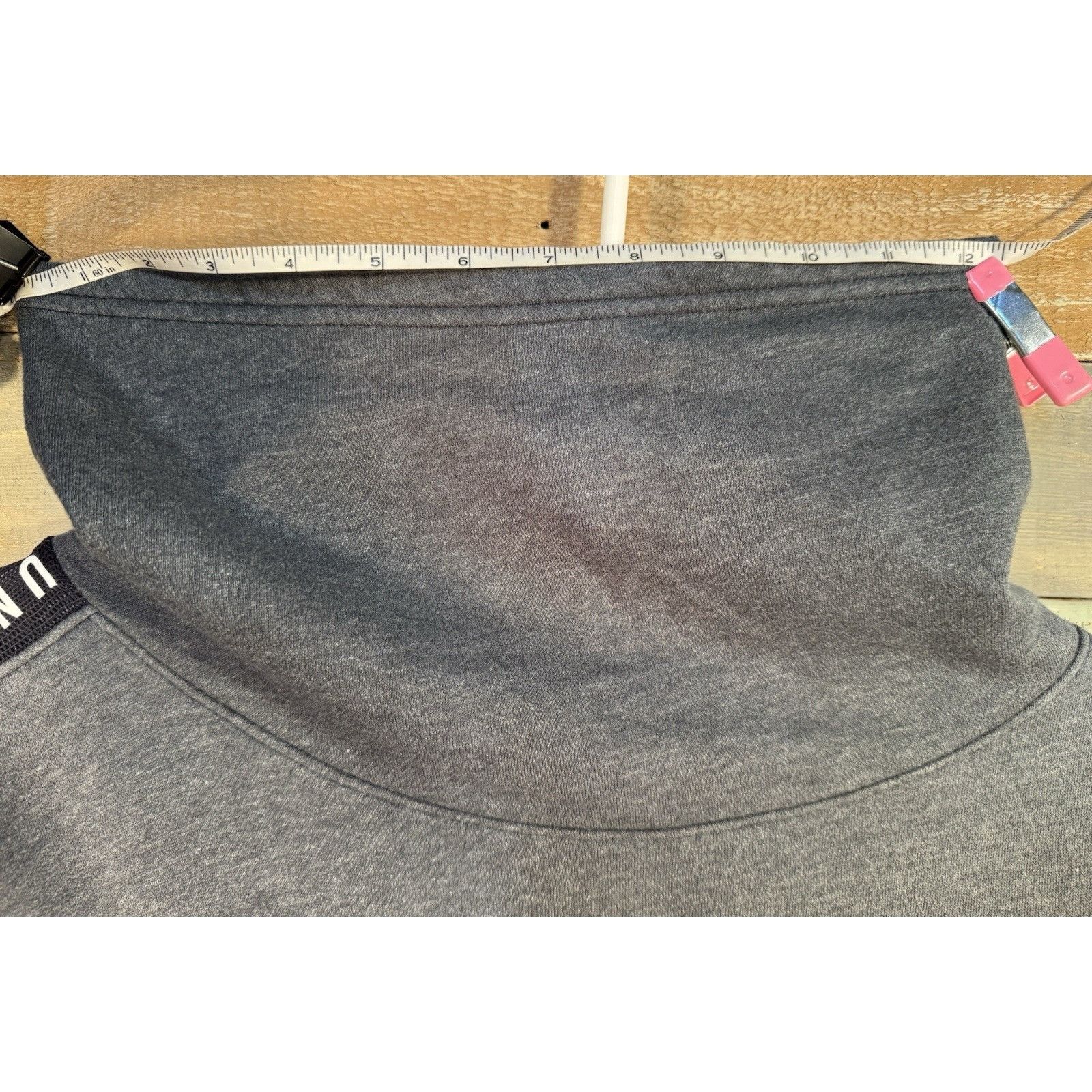 Under Armour UNDER ARMOUR Women's Gray Fleece Loose Turtleneck Pullover H Size L / US 10 / IT 46 - 14 Thumbnail