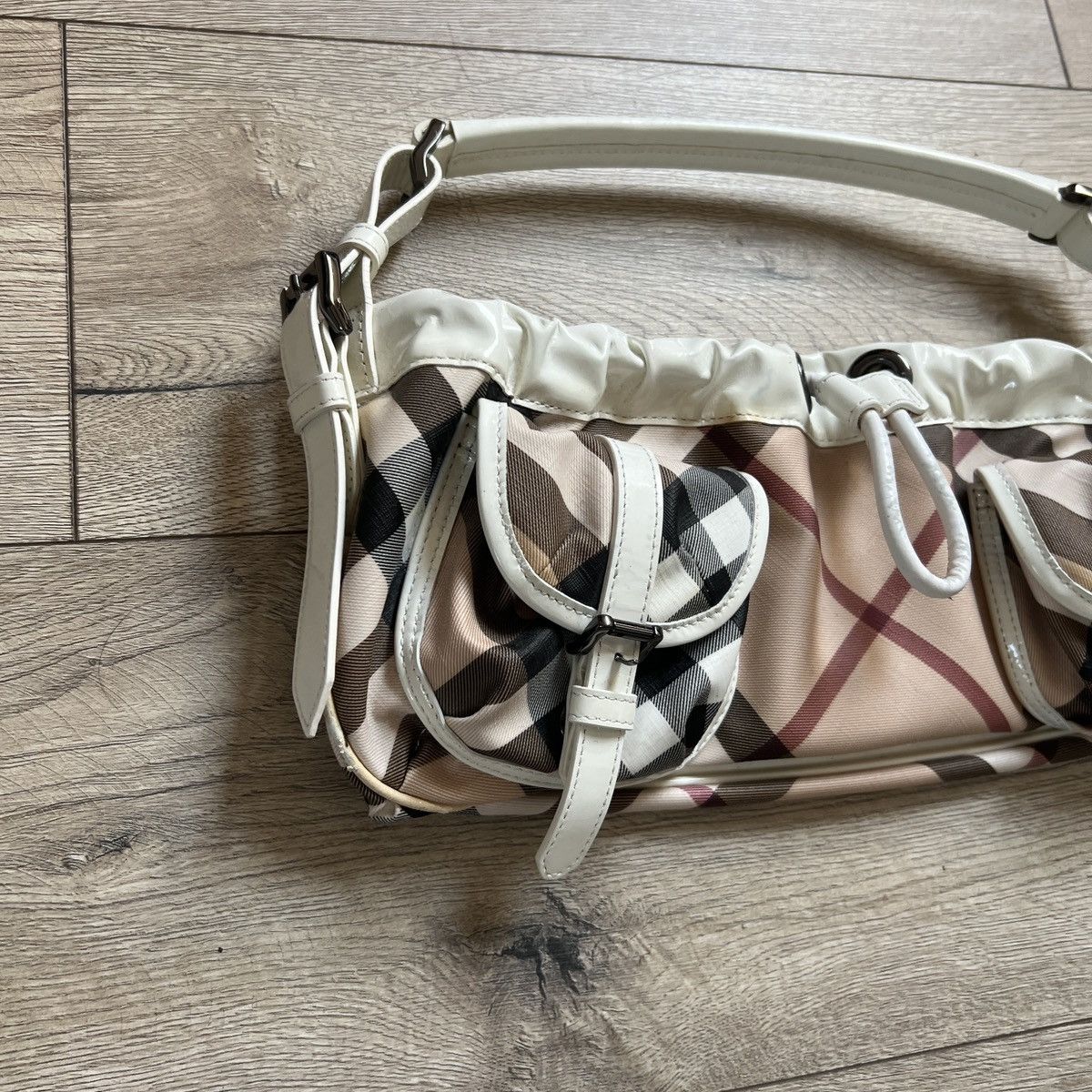 Burberry Vintage 90's Burberry Nova Check Shoulder Baguette Bag Size ONE SIZE - 3 Thumbnail