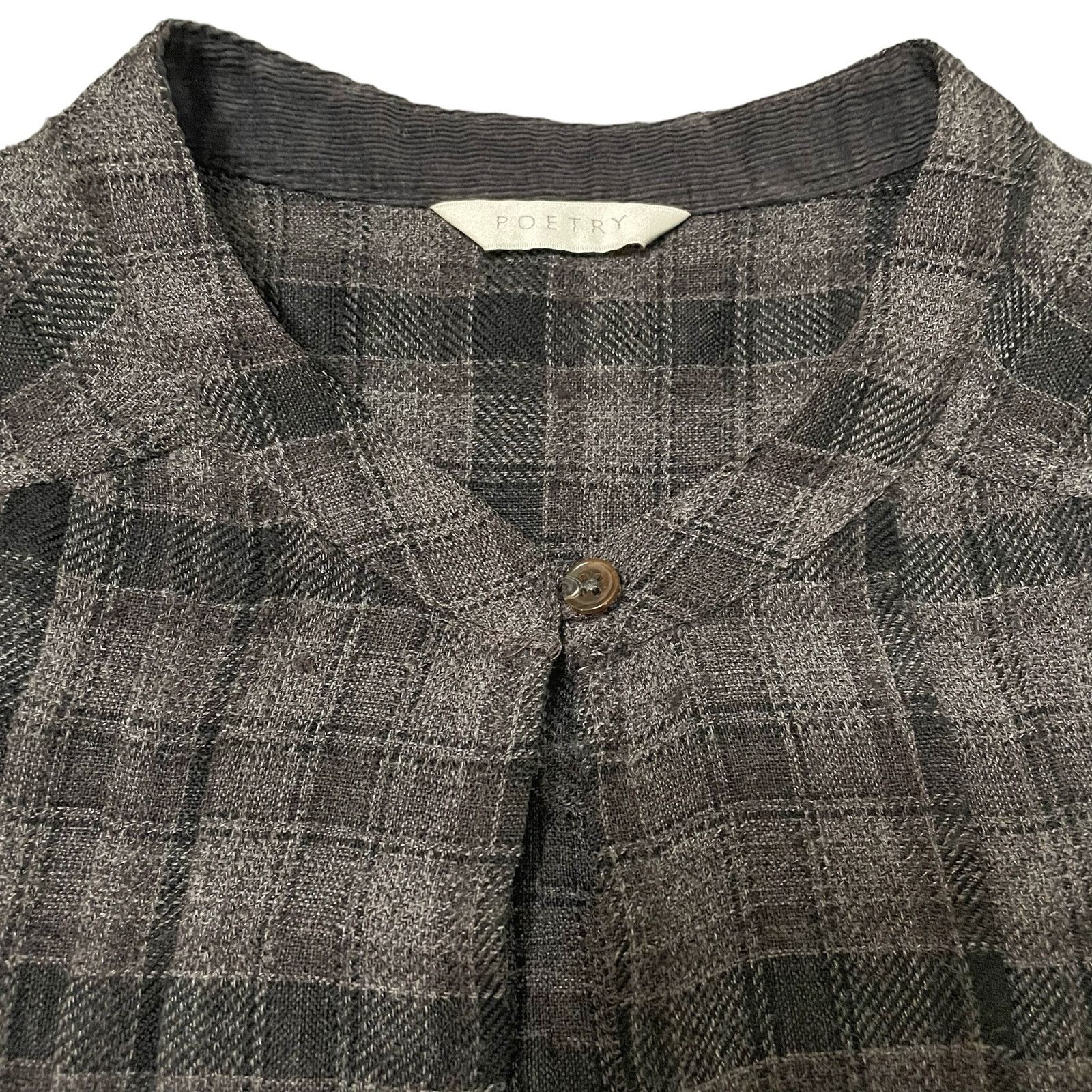 Other Poetry Plaid Wool Blend Shirt Dress Pleated Front Size 6 Size M / US 6-8 / IT 42-44 - 3 Thumbnail