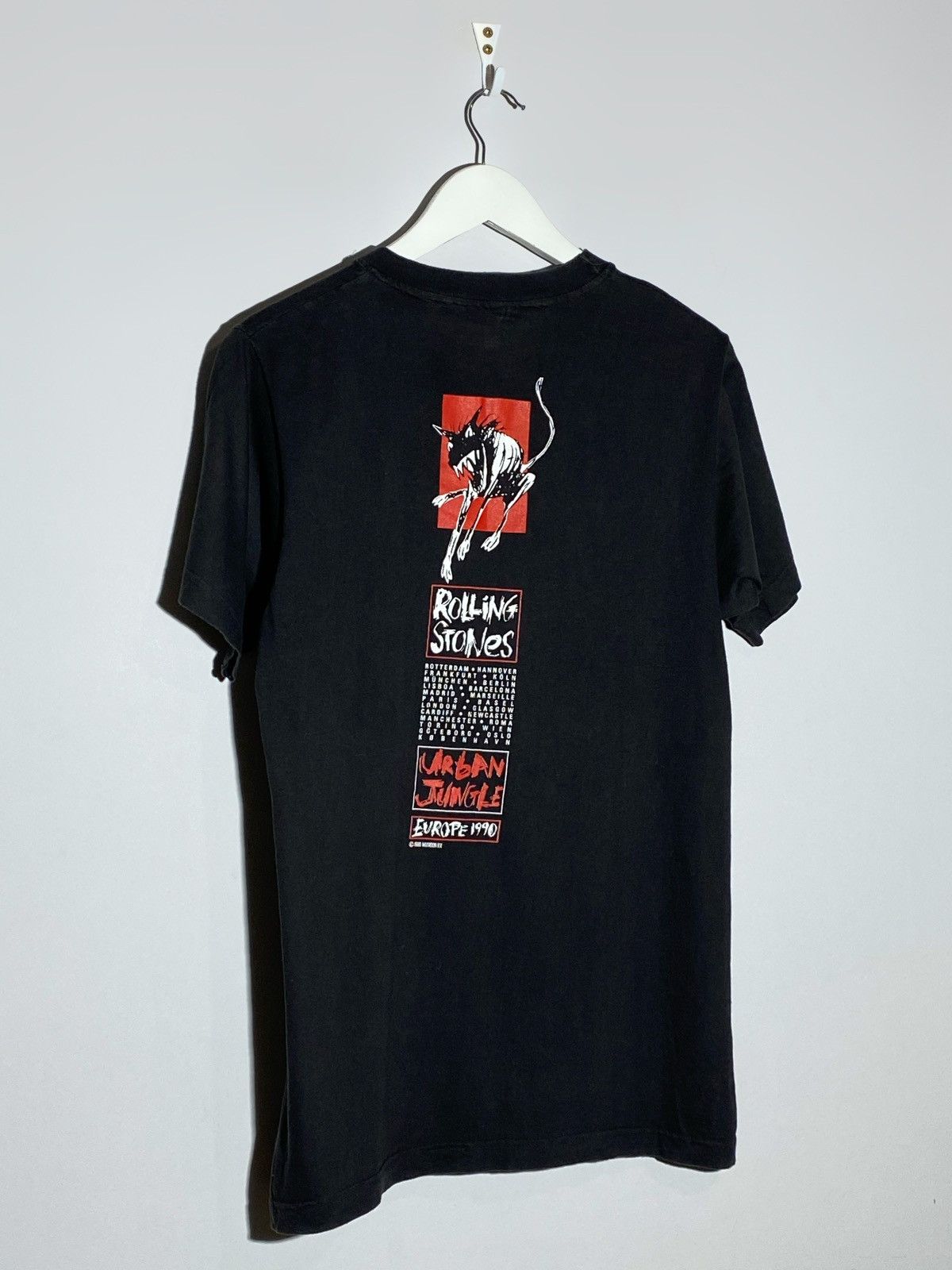 The Rolling Stones Vintage 1990 The Rolling Stones Europe Tour Brockum T-shirt Size US L / EU 52-54 / 3 - 2 Thumbnail