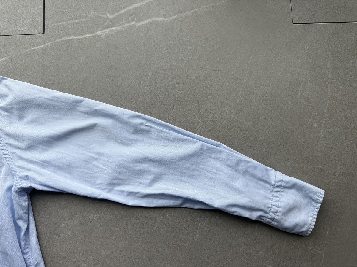 Bevilacqua BEVILACQUA Italy Handmade Mens Blue Cotton Dress Shirt Size US S / EU 44-46 / 1 - 8 Thumbnail