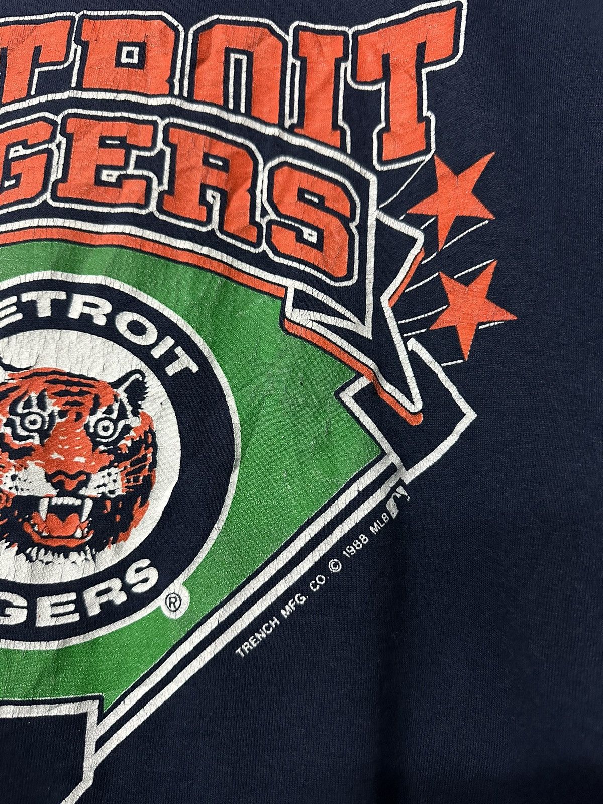 MLB × Vintage Vintage 80s MLB Detroit Tigers Single Stitch Tee Size US M / EU 48-50 / 2 - 3 Thumbnail