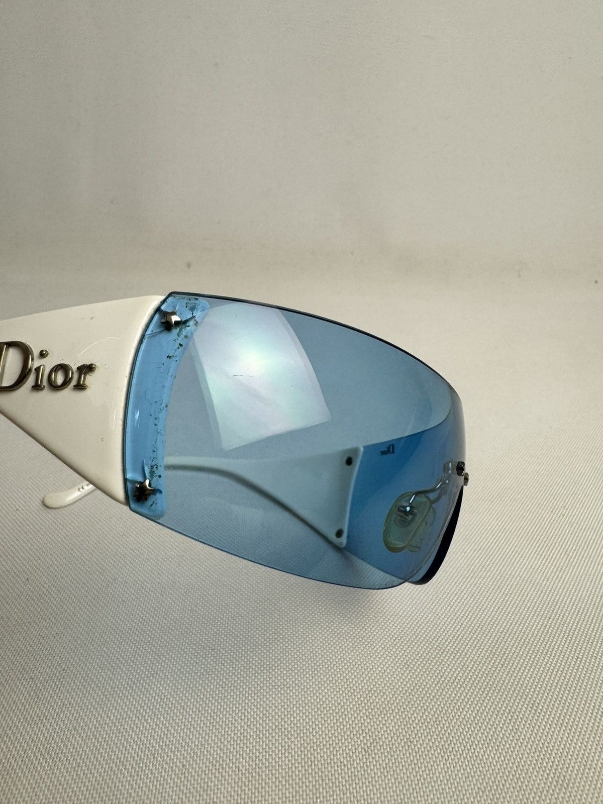 Dior Dior Ski 6 PX3 120 White Blue Shield Sunglasses Size ONE SIZE - 6 Thumbnail