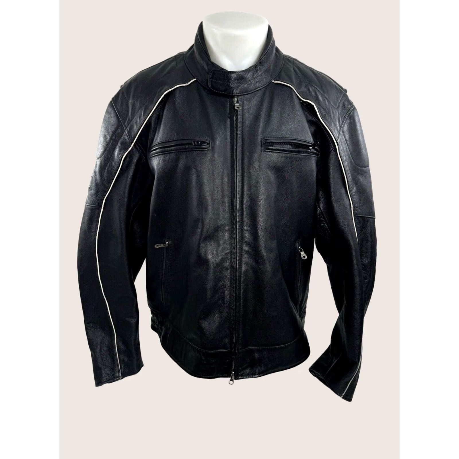 Harley Davidson Harley-Davidson Heavy Leather - Willie G Skull Mens 2XL Jacket_Biker_Motorcycle Black Leather Jacket Mens 2XL Harley-Davidson Willie G. Size US XXL / EU 58 / 5 - 1 Thumbnail