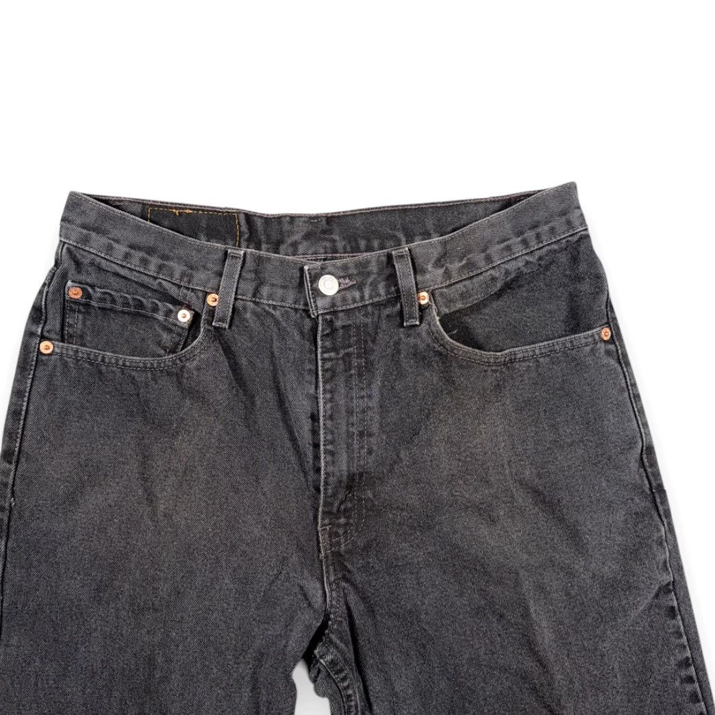 Levi's VINTAGE Levi's 550 Jeans Mens 32x36 Black Relaxed Fit Denim USA 90s Tag Size US 32 / EU 48 - 3 Thumbnail