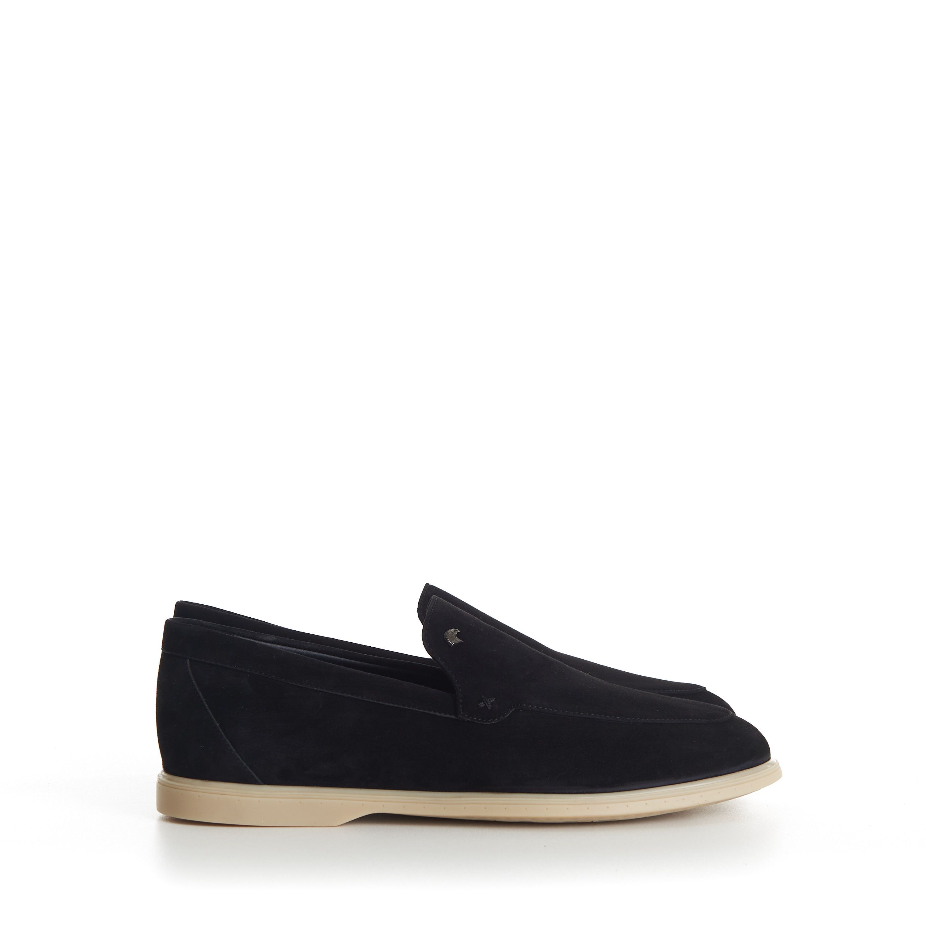 Stefano Ricci Black Suede Slip-On Loafers - Eagle Head Hardware Size US 9.5 / EU 42-43 - 2 Thumbnail