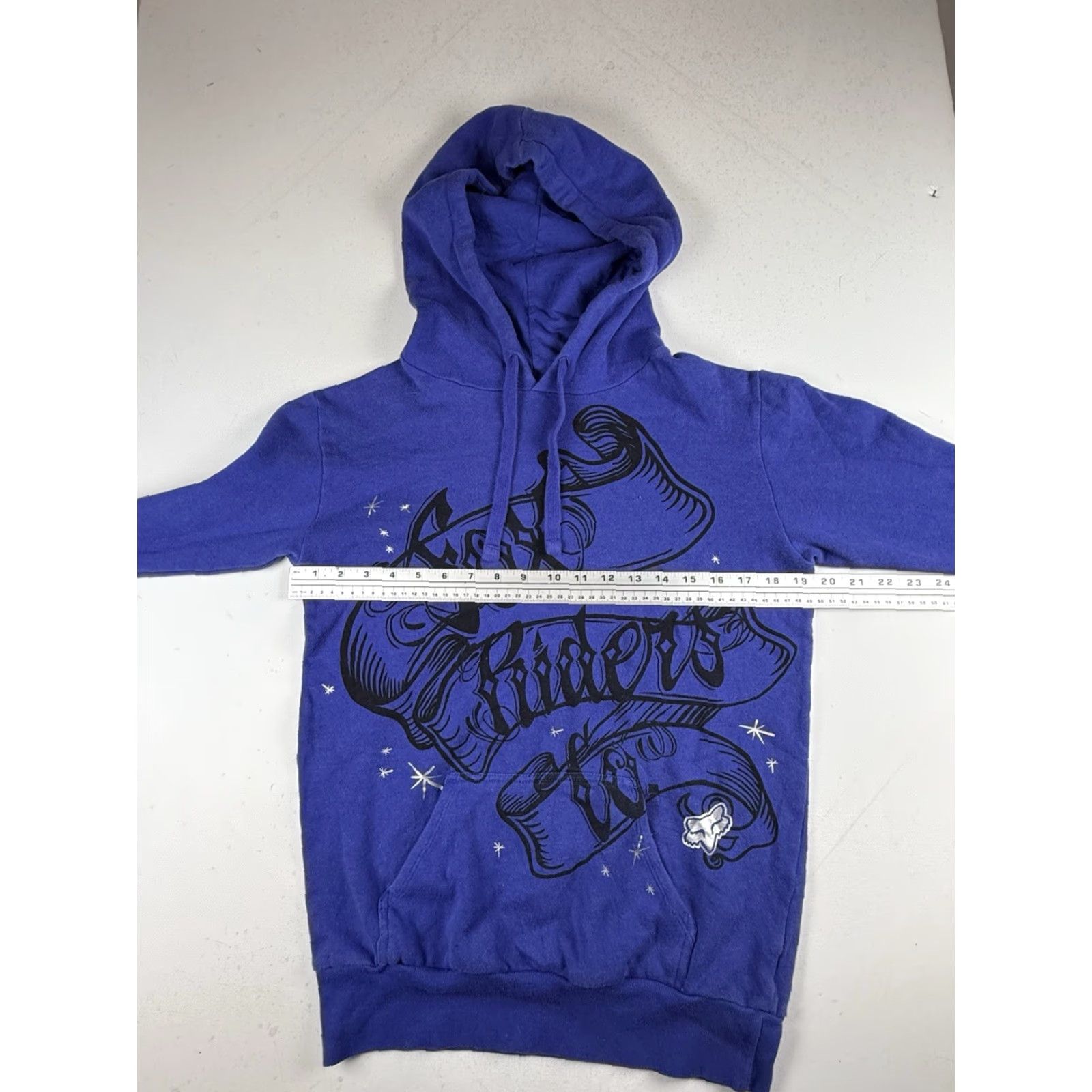 Fox Racing Fox Racing Hooded Pullover Hoodie Women's XS Purple Logo Fleece Tee? Size XS / US 0-2 / IT 36-38 - 3 Thumbnail
