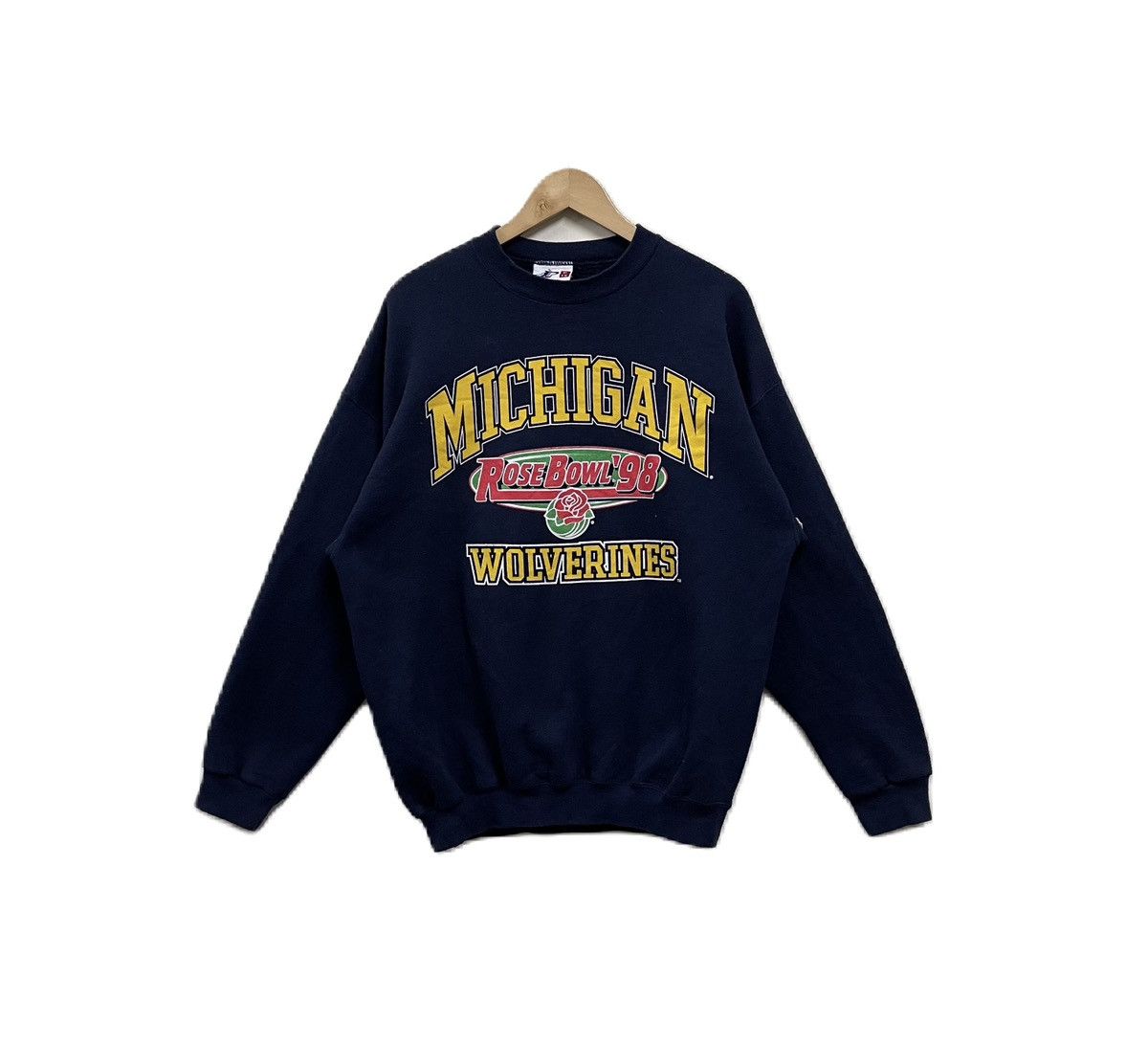 NFL Vintage 90s Michigan Wolverines Rosebowl Sweatshirt Size US XL / EU 56 / 4 - 1 Thumbnail