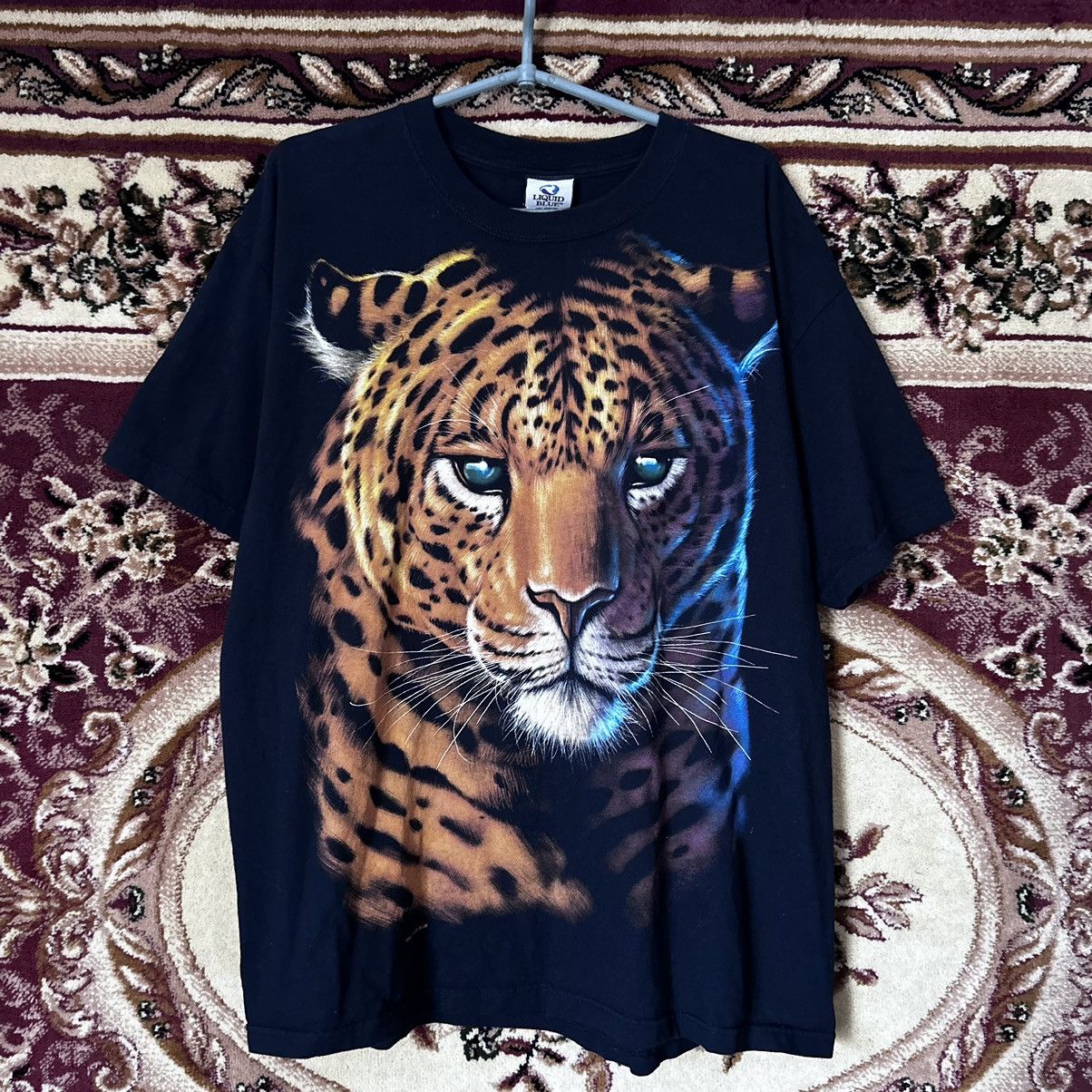 Liquid Blue × Vintage Liquid Blue 1998 VTG Tiger Full Print AOP Vintage tshirt Size US XL / EU 56 / 4 - 1 Thumbnail