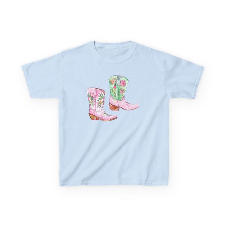 Other Blue Cowgirl Boots Baby Tee Size L / US 10 / IT 46 - 3 Thumbnail