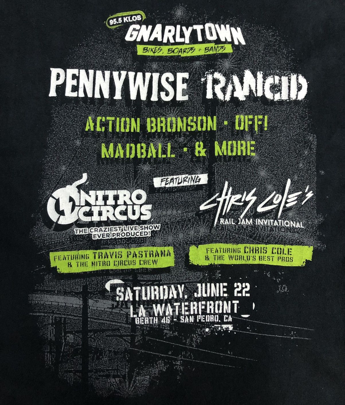 Band Tees GNARLYTOWN BIKERS, BOARDS + BANDS PENNYWISE RANCID SHIRT Size US M / EU 48-50 / 2 - 4 Thumbnail