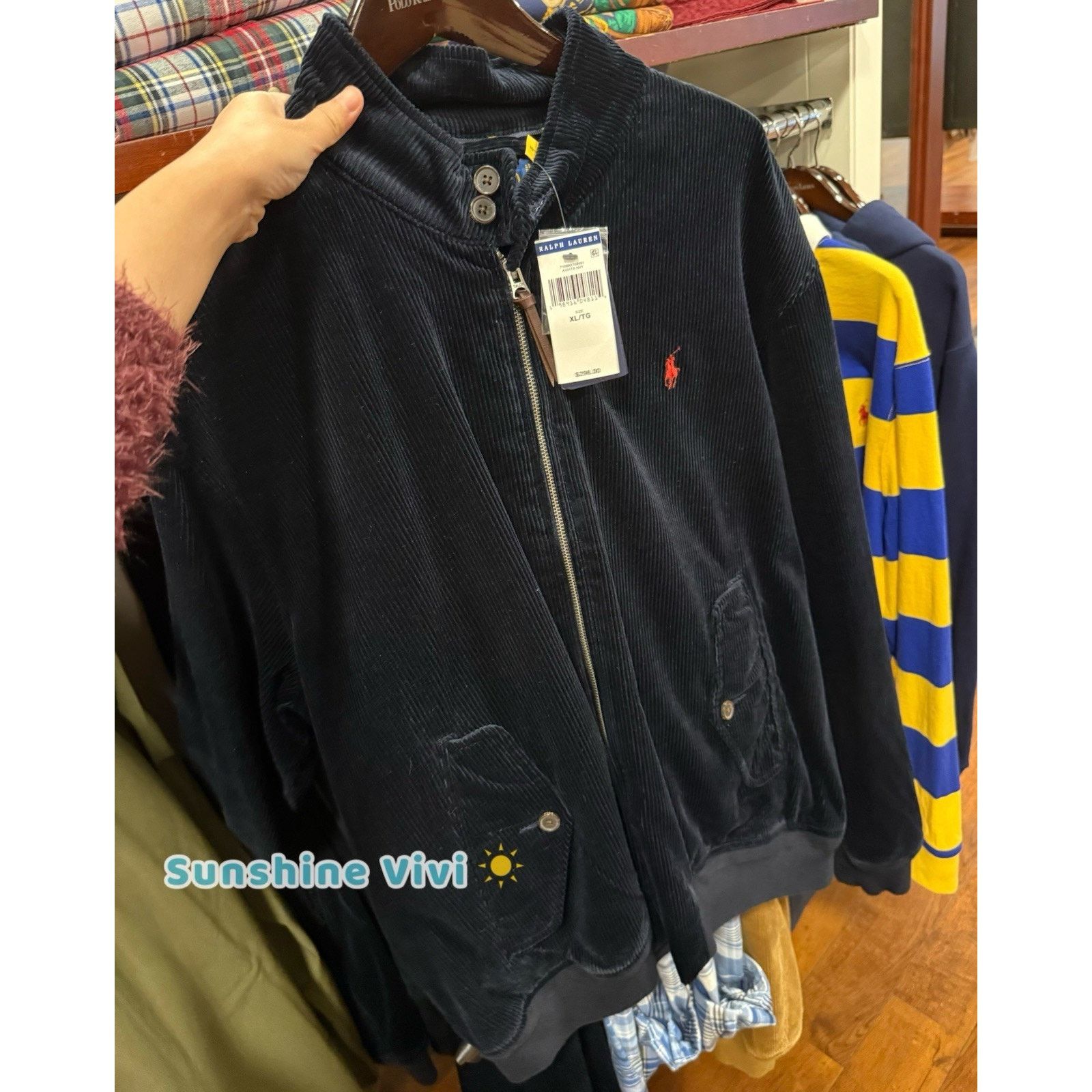 Polo Ralph Lauren NWT Polo Ralph Lauren Men Stretch Corduroy Jacket Navy Large Size US L / EU 52-54 / 3 - 3 Thumbnail