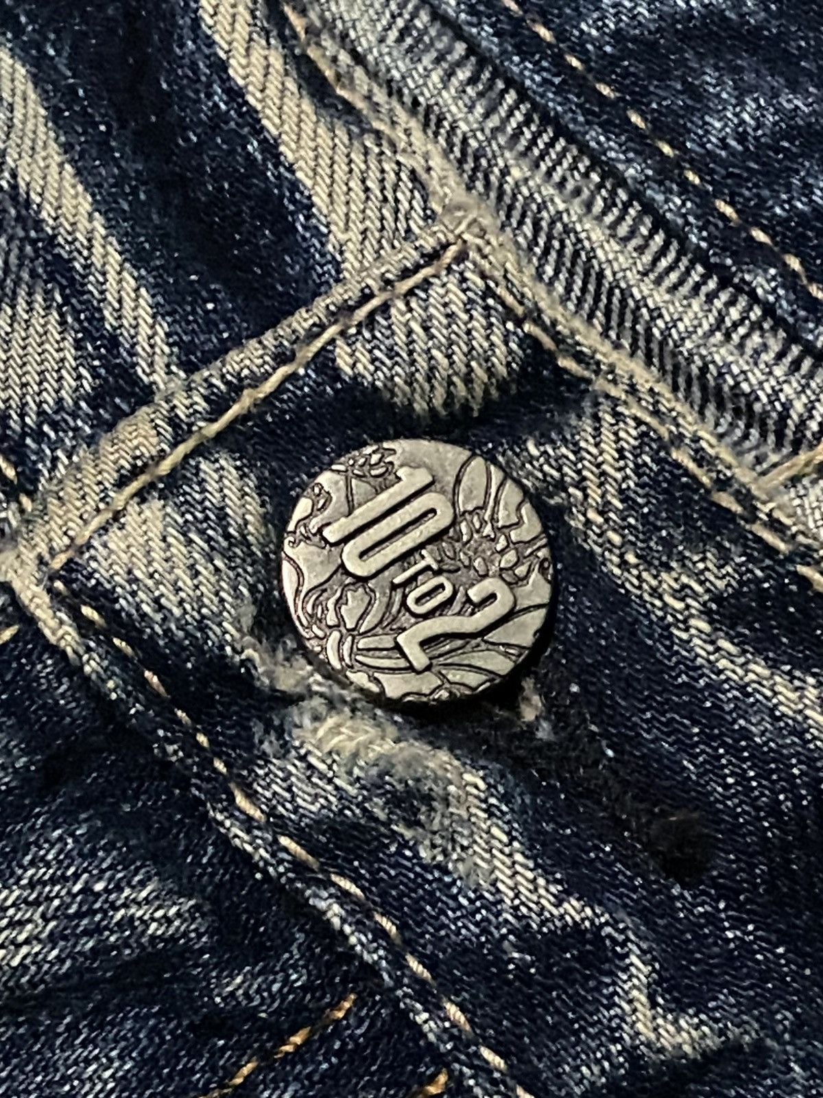 Artful Dodger ⚡️Baggy⚡️Artful Dodgers Distressed Blue Wash Streetwear Jeans Size US 36 / EU 52 - 6 Thumbnail