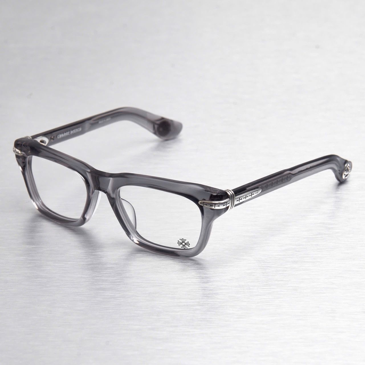 Chrome Hearts CHROME HEARTS TRYPOLEAGAIN GRAPHITE GLASSES Size ONE SIZE - 2 Thumbnail