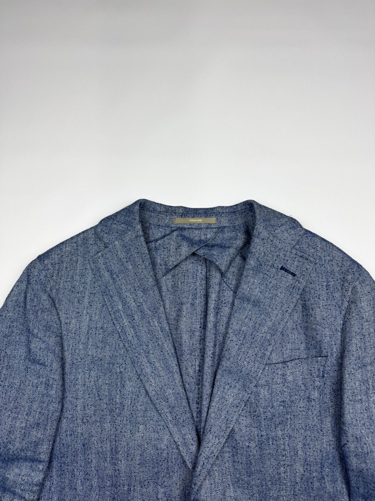 Paoloni Paoloni Linen Men's Blazer Size US M / EU 48-50 / 2 - 2 Thumbnail