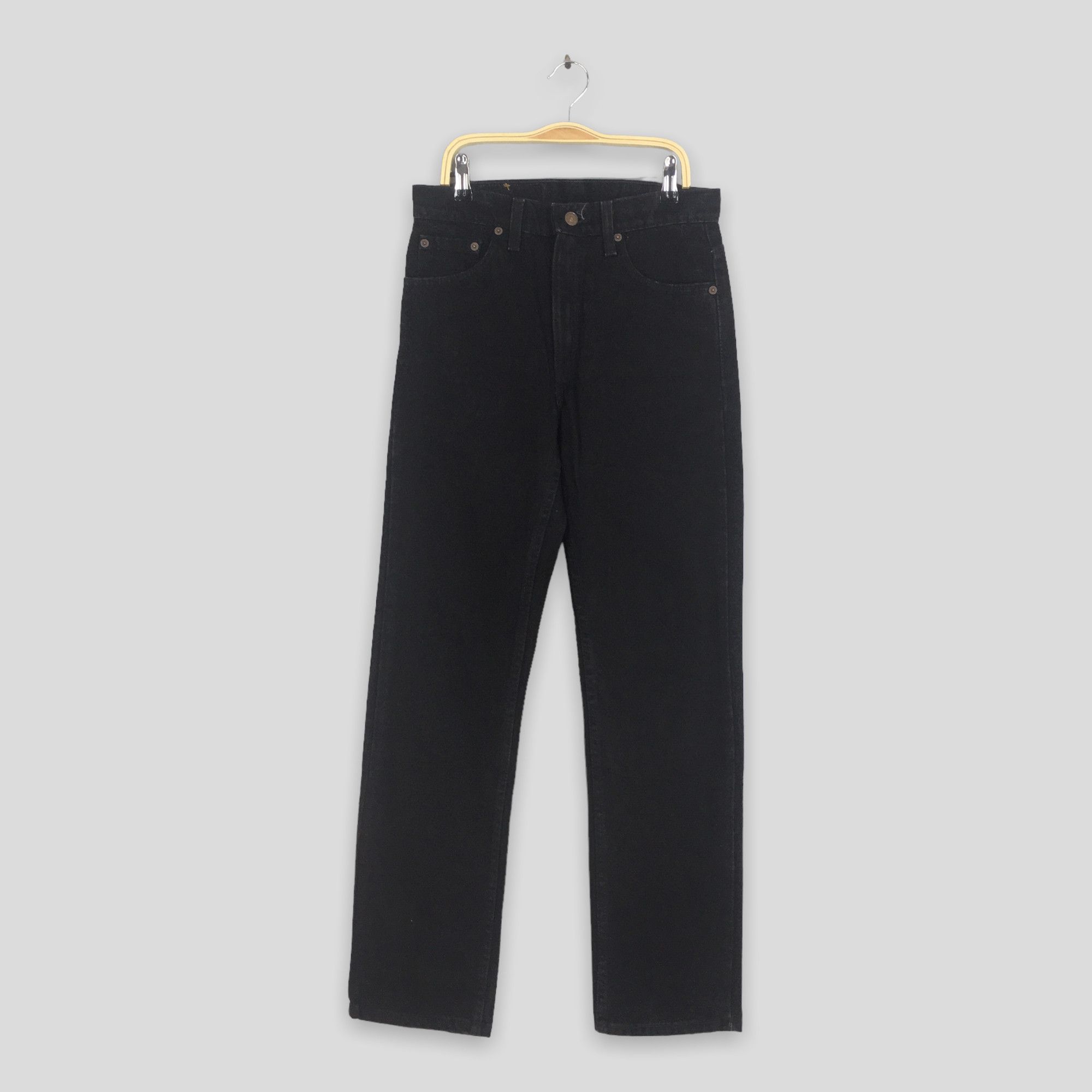image of 28X30 Vintage 80's Levi's 505 Super Black Stonewash Jeans, Men's