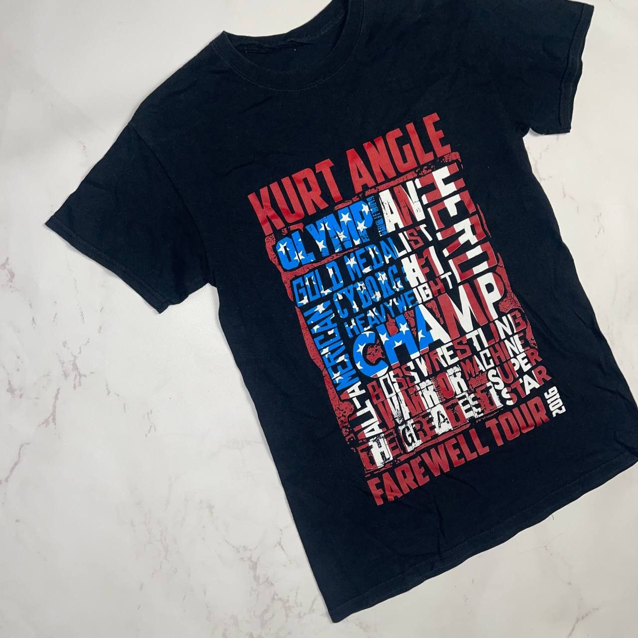 Vintage Kurt Angle Farewell Tour Impact Wrestling T Shirt size s Size US S / EU 44-46 / 1 - 2 Thumbnail