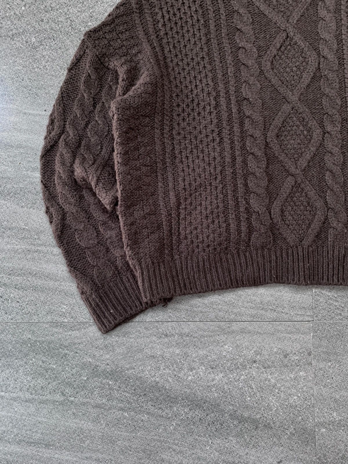 Marni Assymetrical Sleeve Cable Knit Sweater - Medium Size US M / EU 48-50 / 2 - 4 Thumbnail