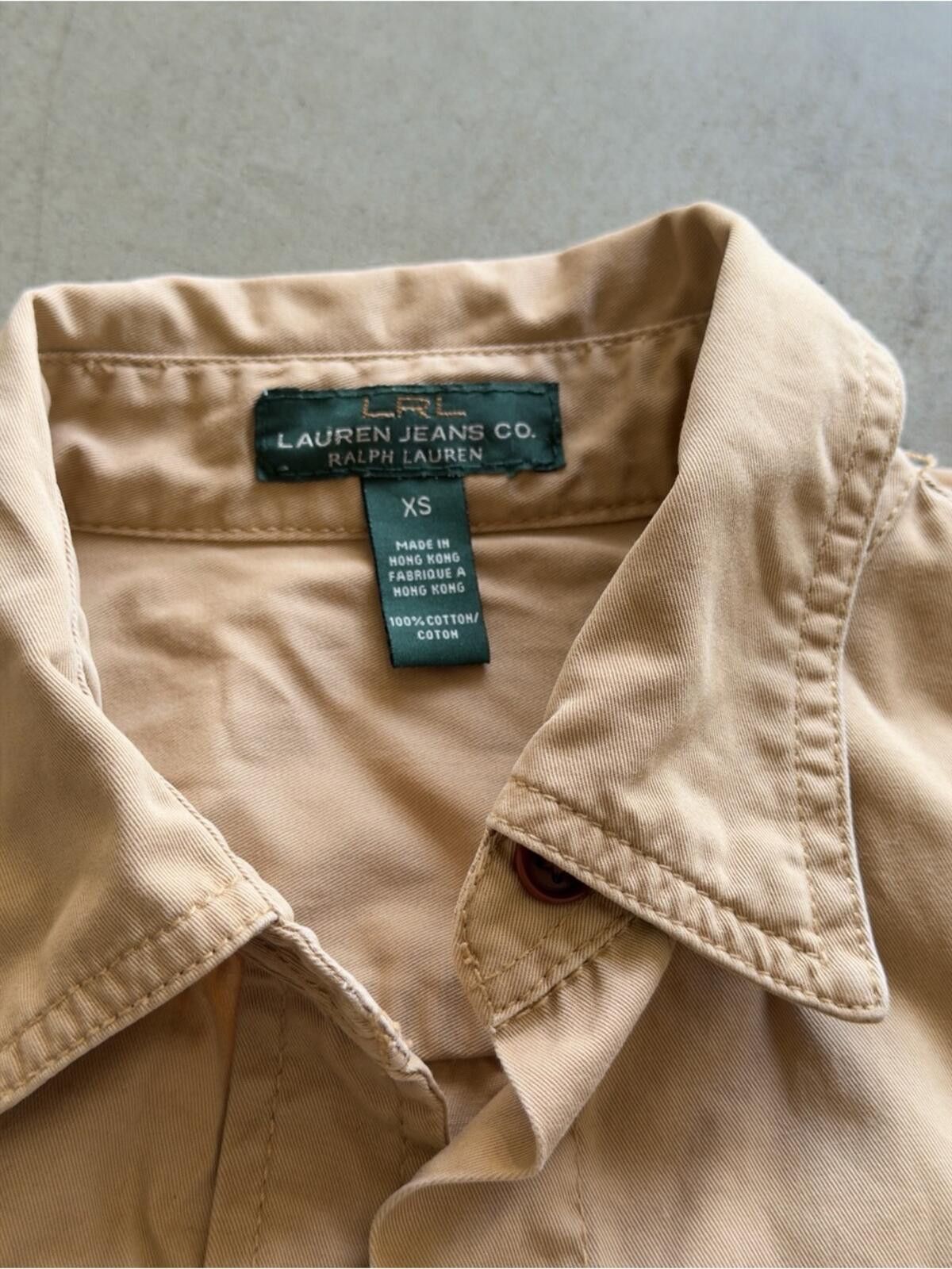 Lauren Ralph Lauren Lauren Ralph Lauren / Utility Button Down / Tan Size XS / US 0-2 / IT 36-38 - 5 Thumbnail