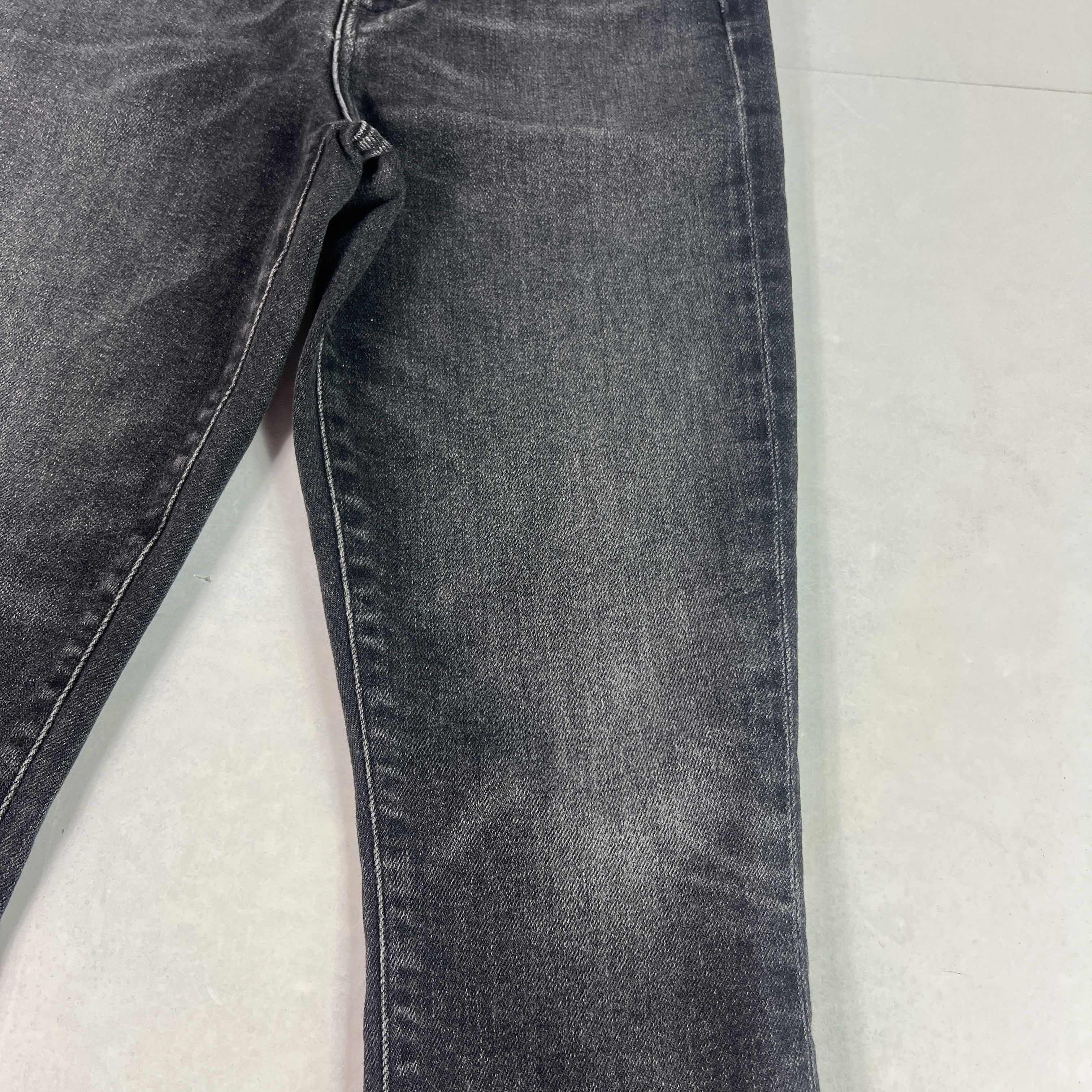 Agolde AGOLDE Jean Pinch Waist High Rise Skinny Black Stretch Denim Size 25" / US 0 / IT 36 - 3 Thumbnail