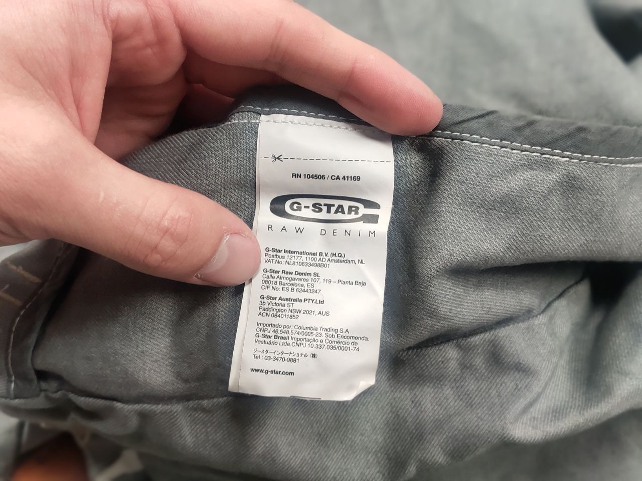 G-Star Vintage G Star Raw Gunner Zip Waxed Gray Cotton Biker Jacket Size M / US 6-8 / IT 42-44 - 17 Thumbnail