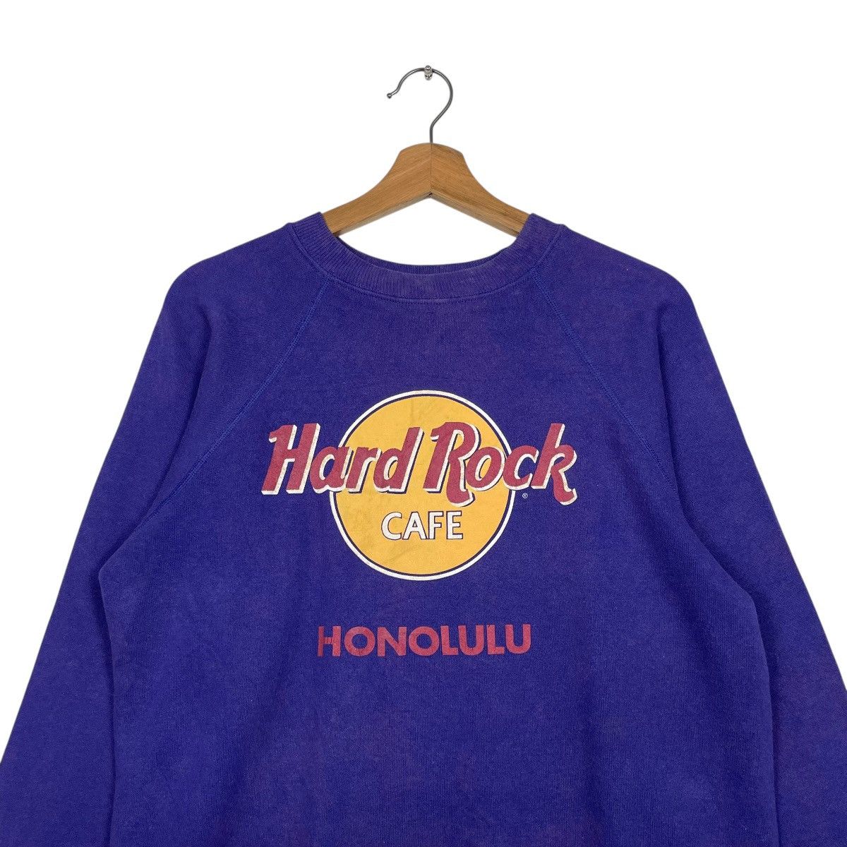 Hanes Vintage 80s Hard Rock Cafe Honolulu Crewneck Sweatshirt Size US M / EU 48-50 / 2 - 2 Thumbnail