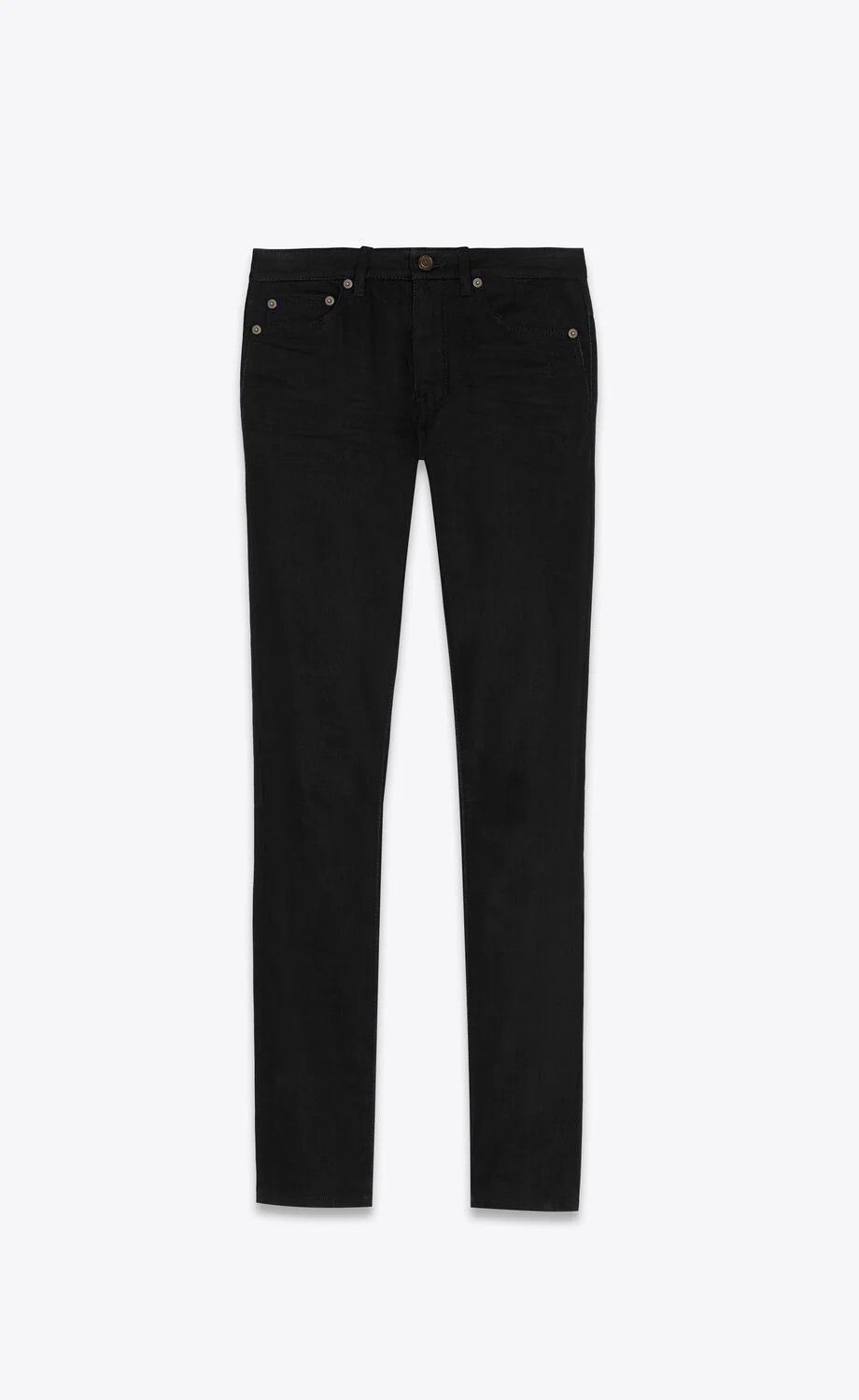 Saint Laurent Paris o1s1wg111124 Denim Jeans in Black Size 28" / US 6 / IT 42 - 1 Thumbnail