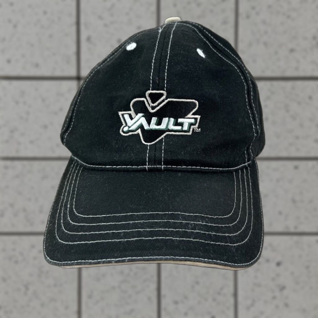Vintage VINTAGE Vault Hat Baseball Cap One Size Adjustable Black Men Vault Vintage Energy Drink Hat Adjustable Strap One Size Size ONE SIZE - 1 Thumbnail