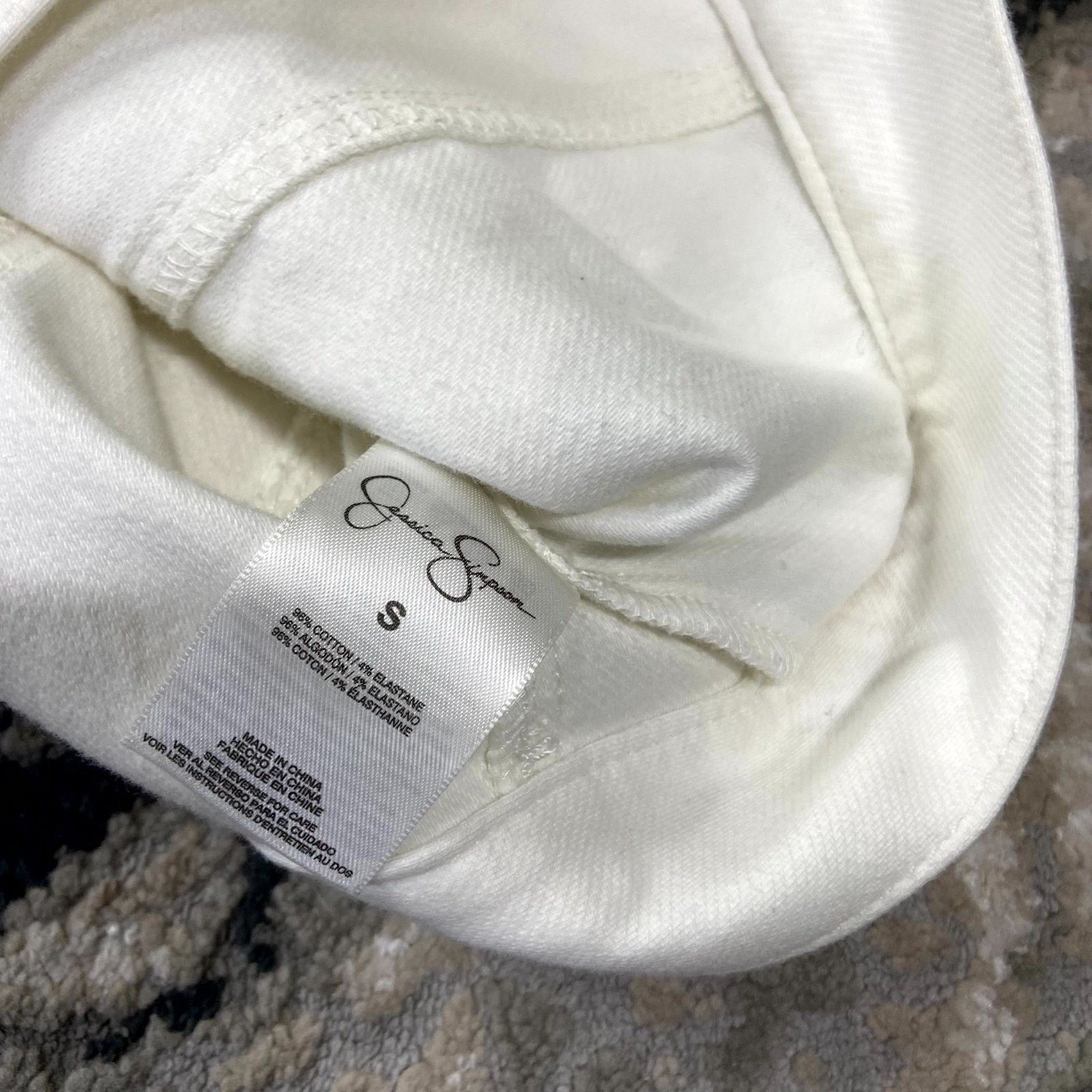 Jessica Simpson Jessica Simpson Pixie Trucker Jacket Womens Small White Y2K Size S / US 4 / IT 40 - 5 Thumbnail