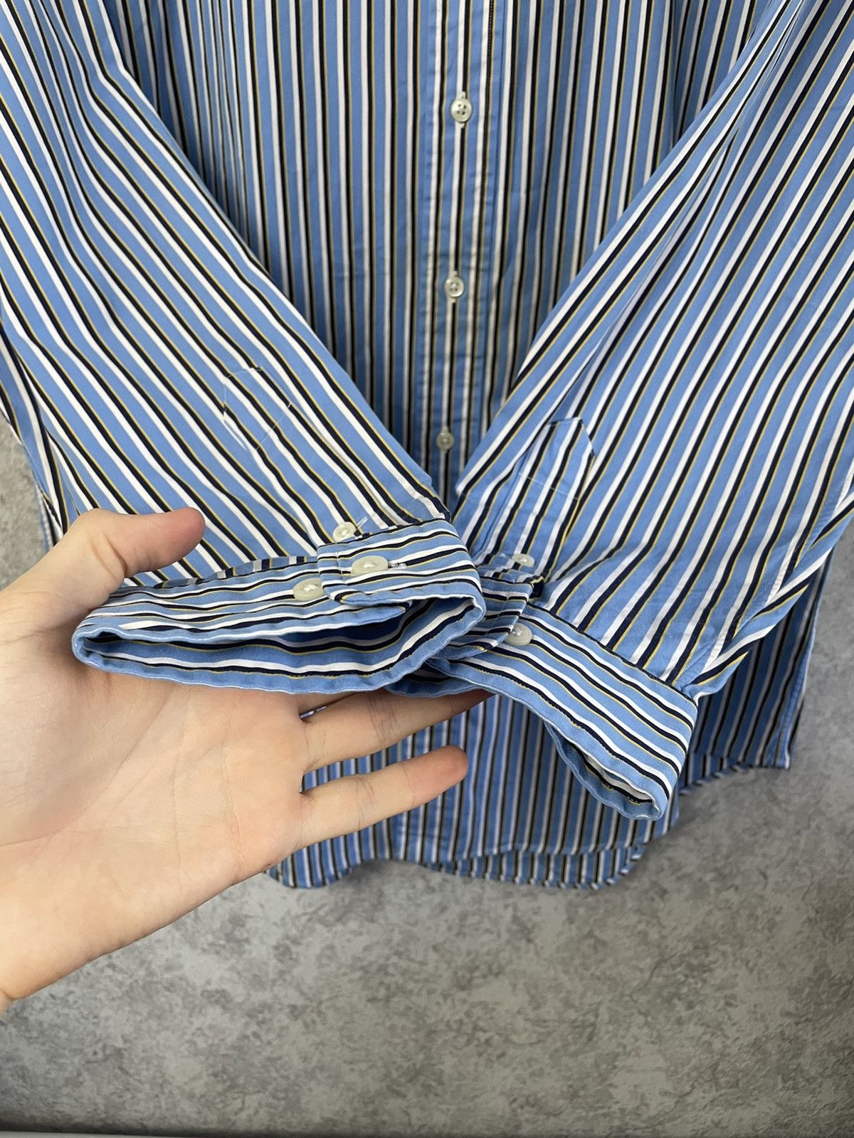 Polo Ralph Lauren Vintage Polo Ralph Lauren Striped Long Sleeve Shirt Size US L / EU 52-54 / 3 - 9 Thumbnail