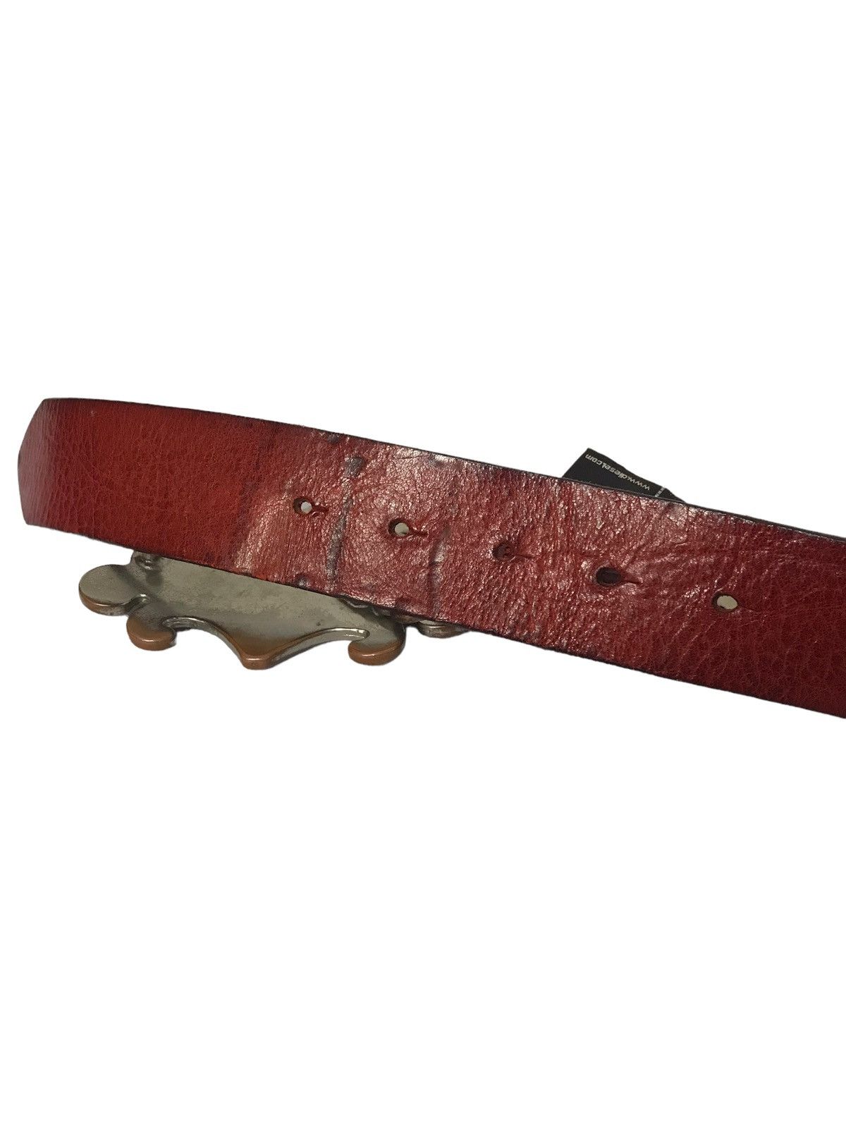 Diesel × Diesel Black Gold Rare Diesel 777 Big Logo Leather Belt Size ONE SIZE - 6 Thumbnail