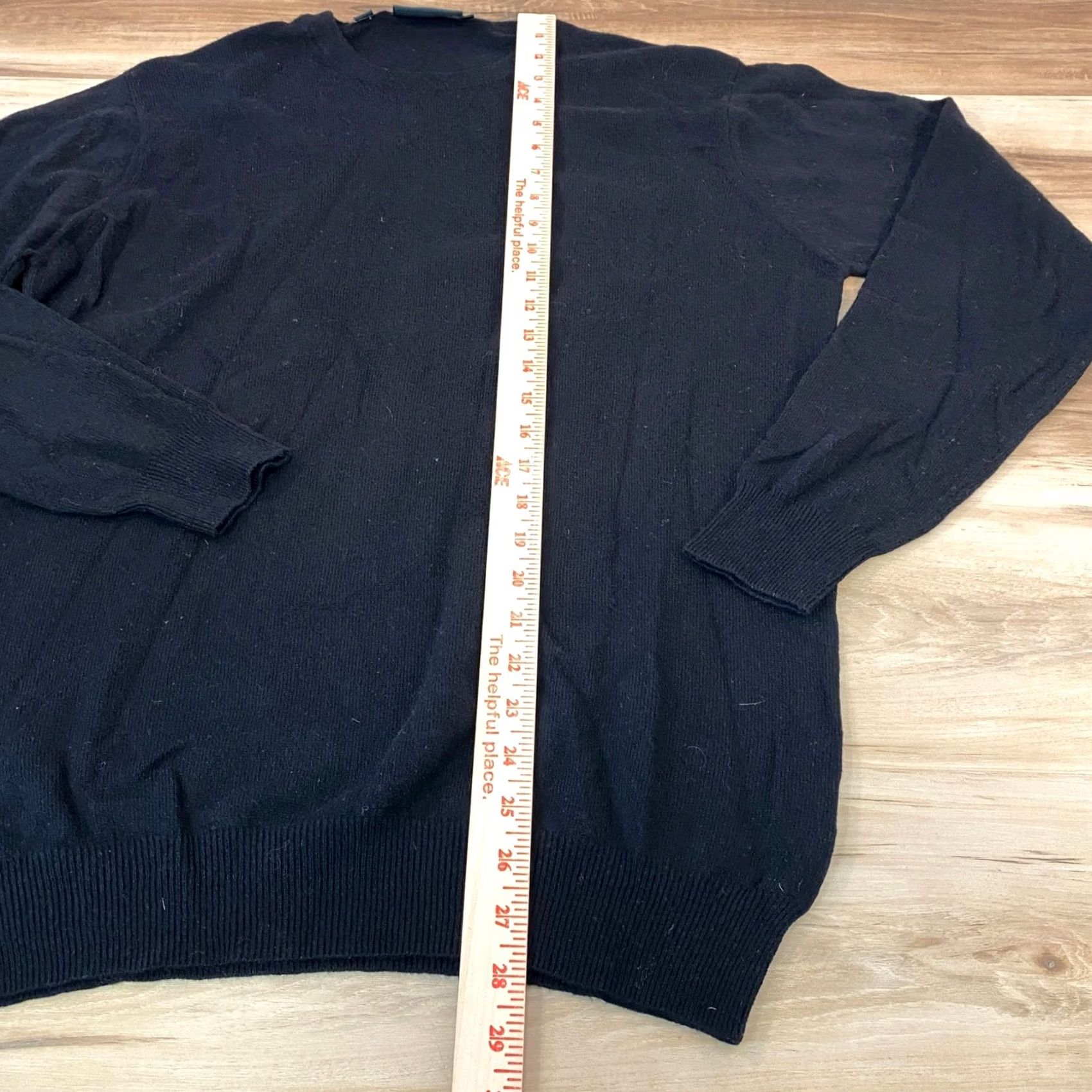 Rodd & Gunn Rodd & Gunn Merino Wool Cashmere Sweater Mens Large Crewneck Black Knit Pullover Size US L / EU 52-54 / 3 - 3 Thumbnail
