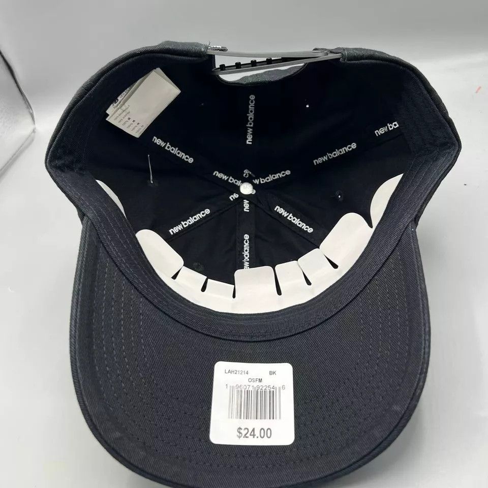 New Balance New Balance Logo Hat Men Black Snap Back Cap New Size ONE SIZE - 5 Thumbnail