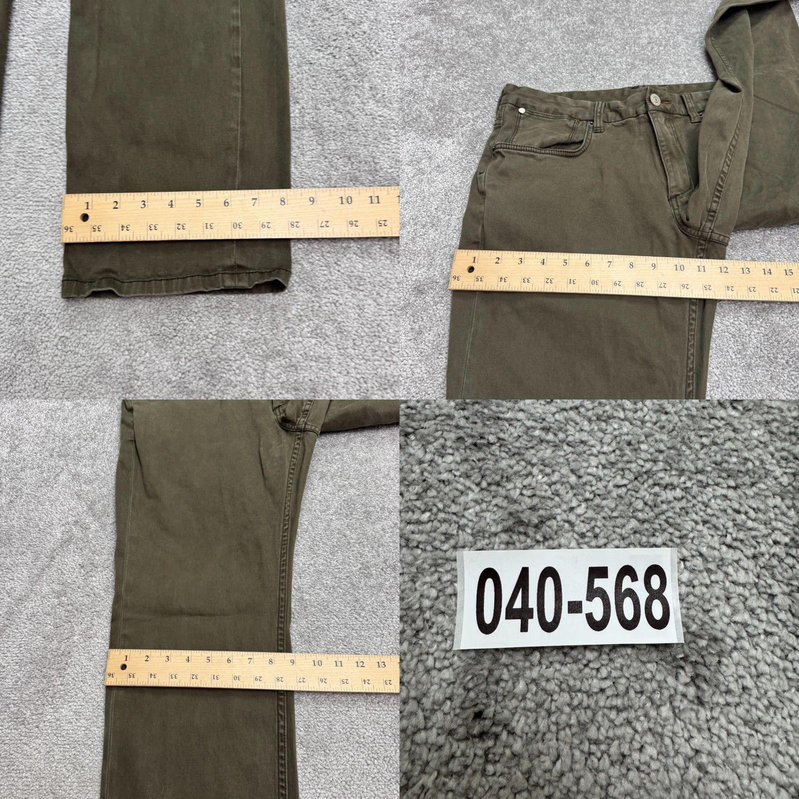 Tommy Bahama Tommy Bahama Chino Pants 5-Pocket Straight Leg Mens 34x32 Olive Green Casual Workwear Knit Cotton Obvious 5-Pocket Design Size US 34 / EU 50 - 9 Thumbnail