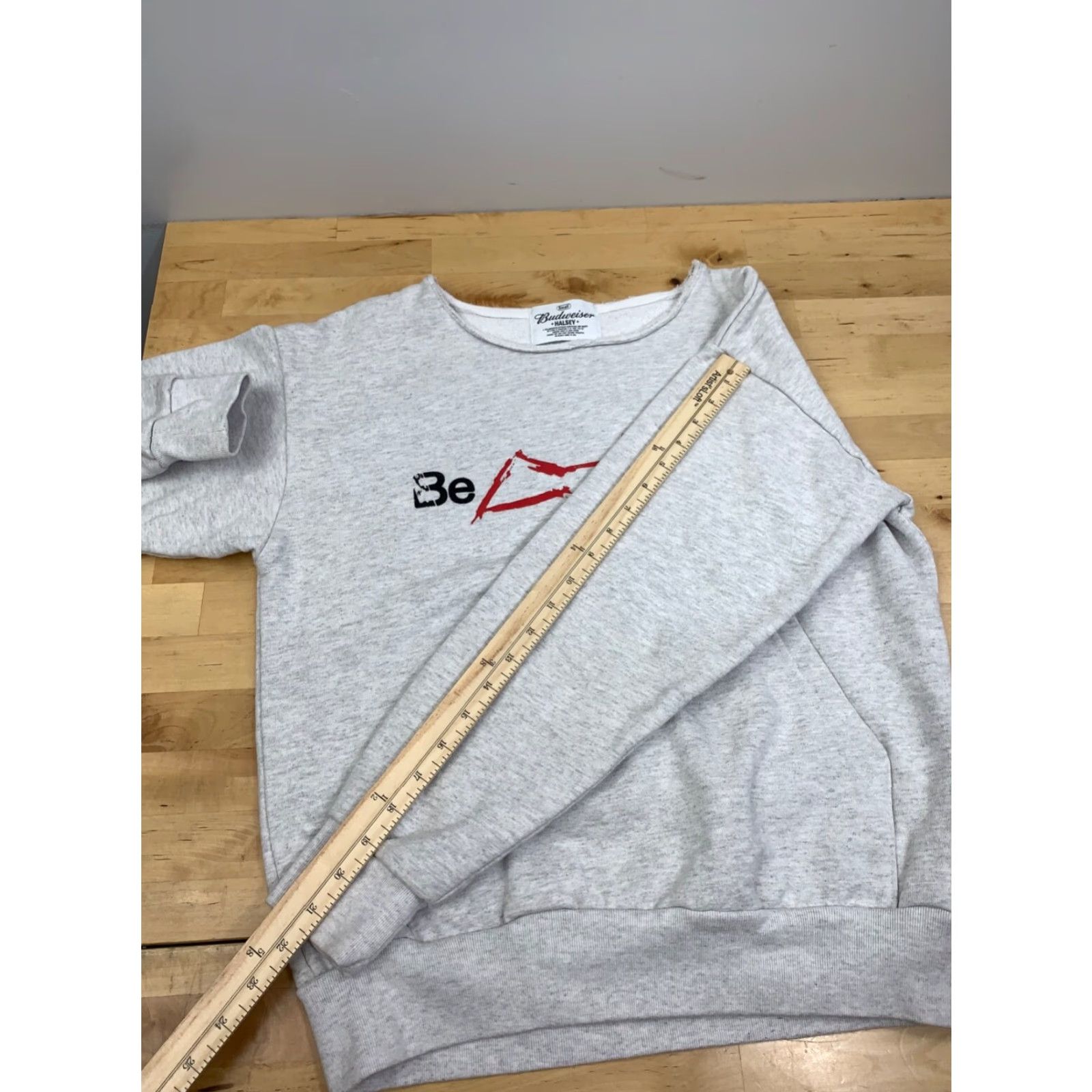Budweiser Budweiser Halsey Collab Pullover Sweatshirt Unisex S Gray Be a King 11373 Size S / US 4 / IT 40 - 5 Thumbnail
